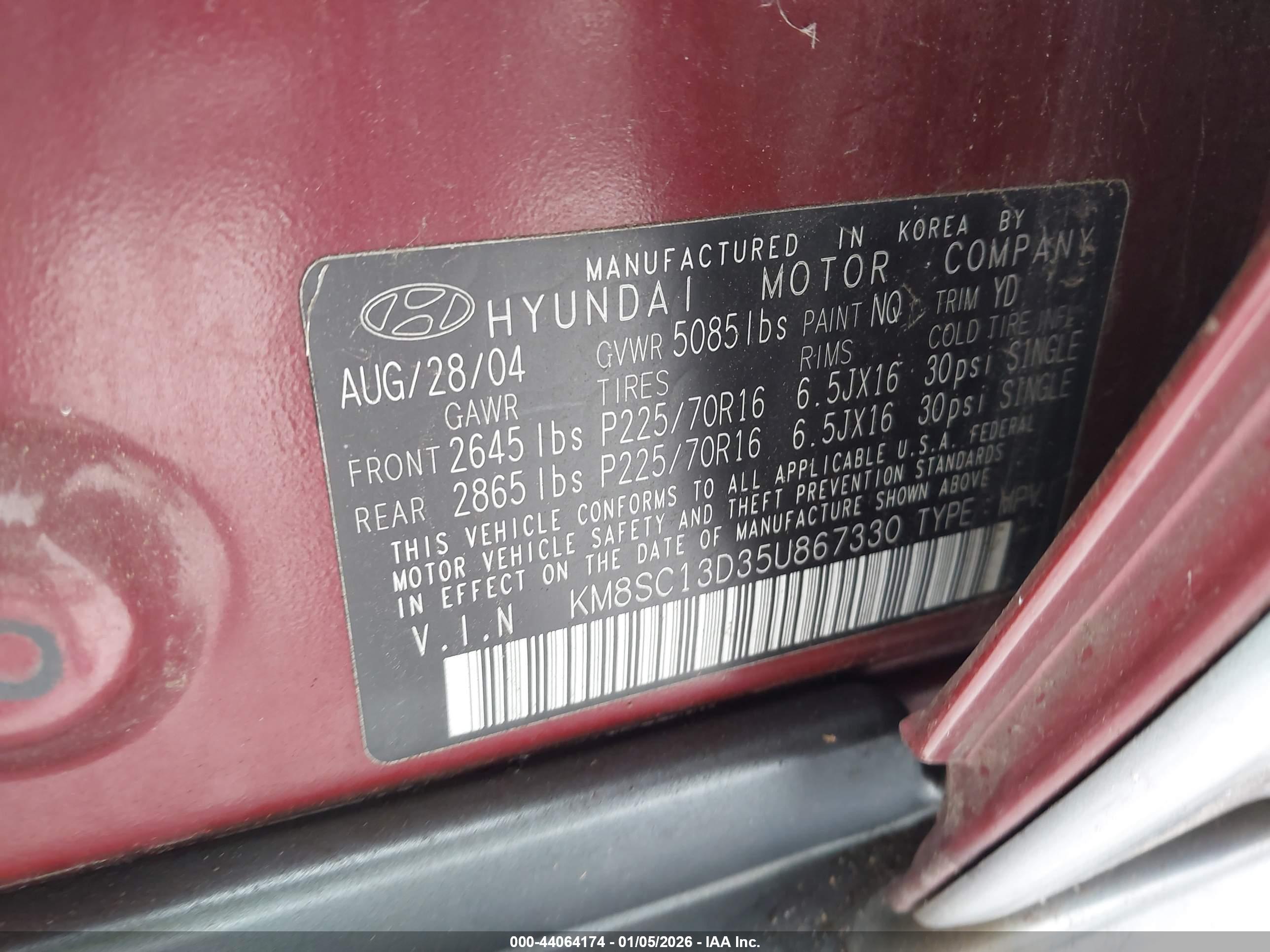HYUNDAI SANTA image 9