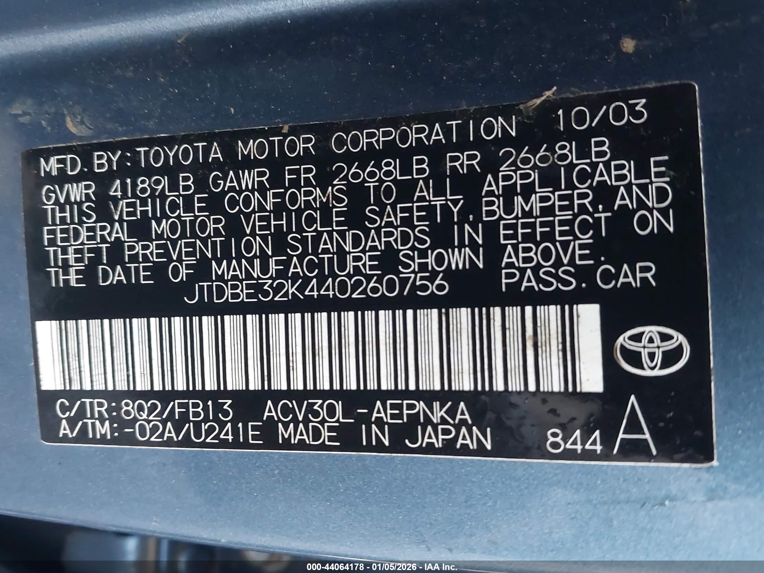 TOYOTA CAMRY image 9