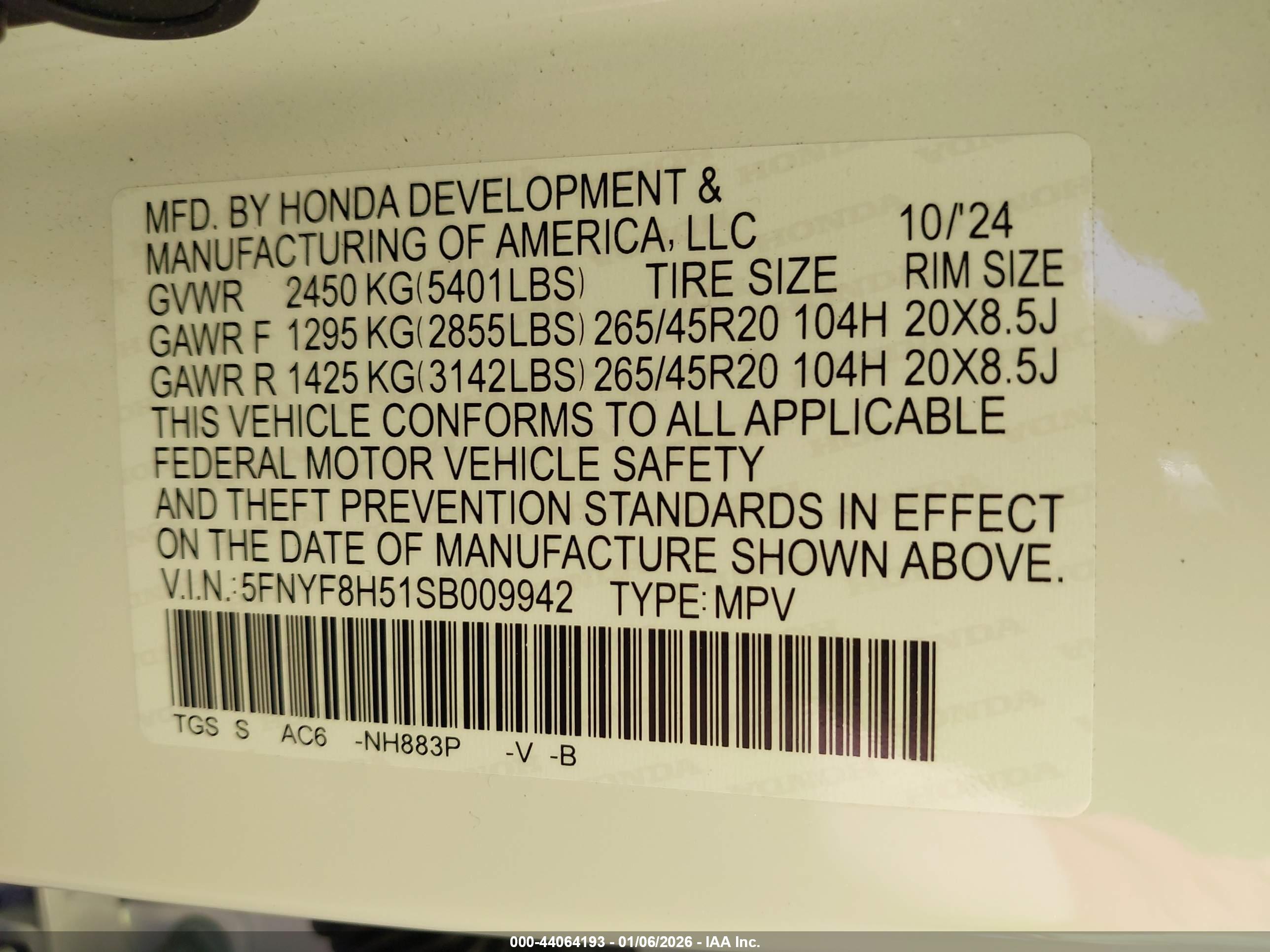 HONDA PASSPORT image 9