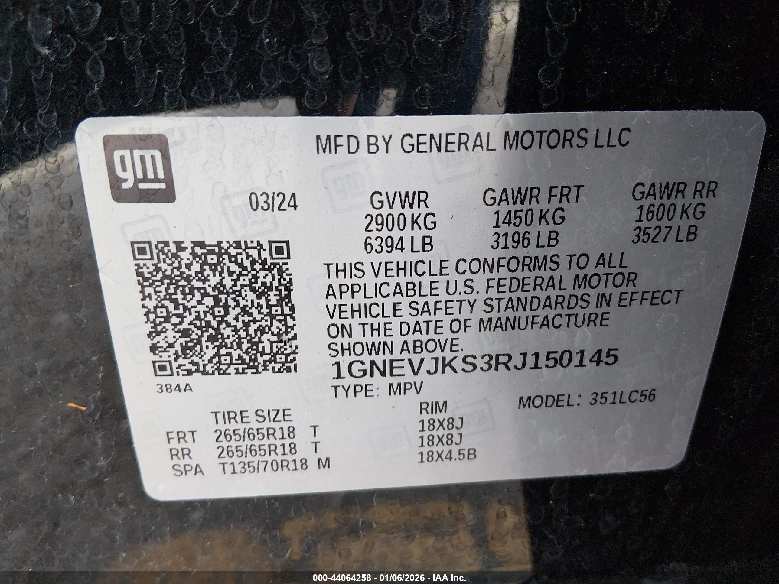 CHEVROLET TRAVERSE image 9