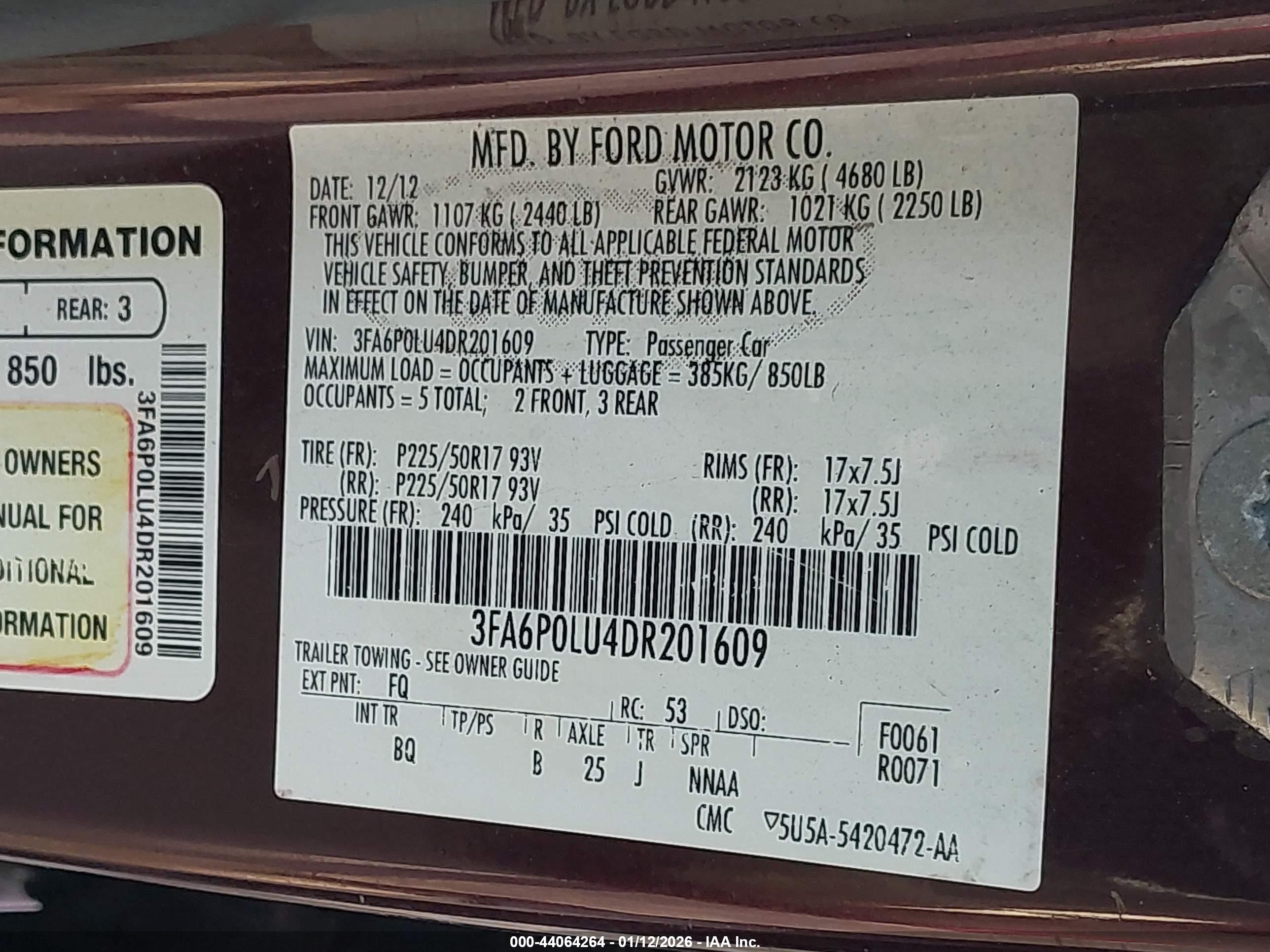 FORD FUSION image 9