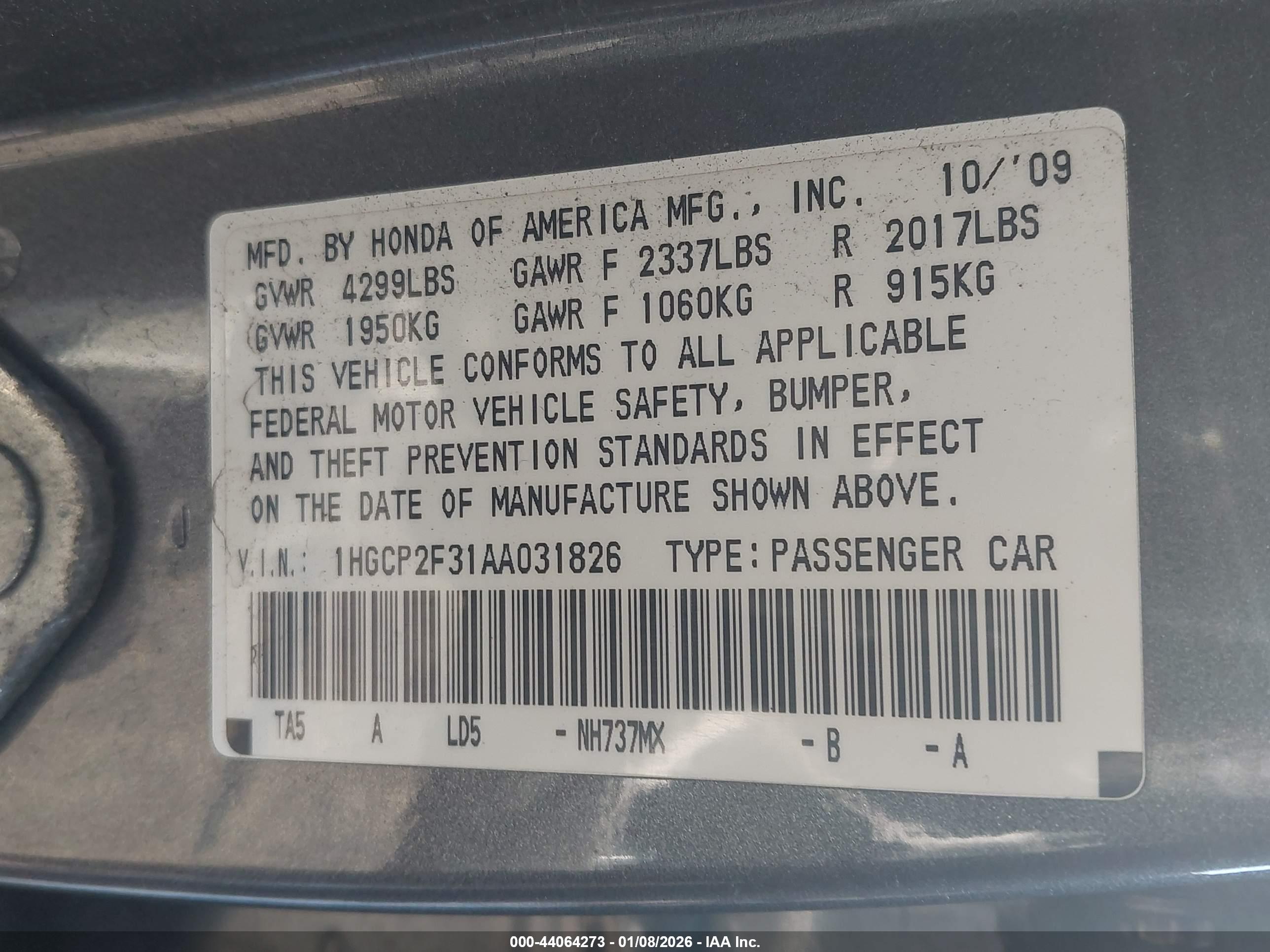 HONDA ACCORD image 9
