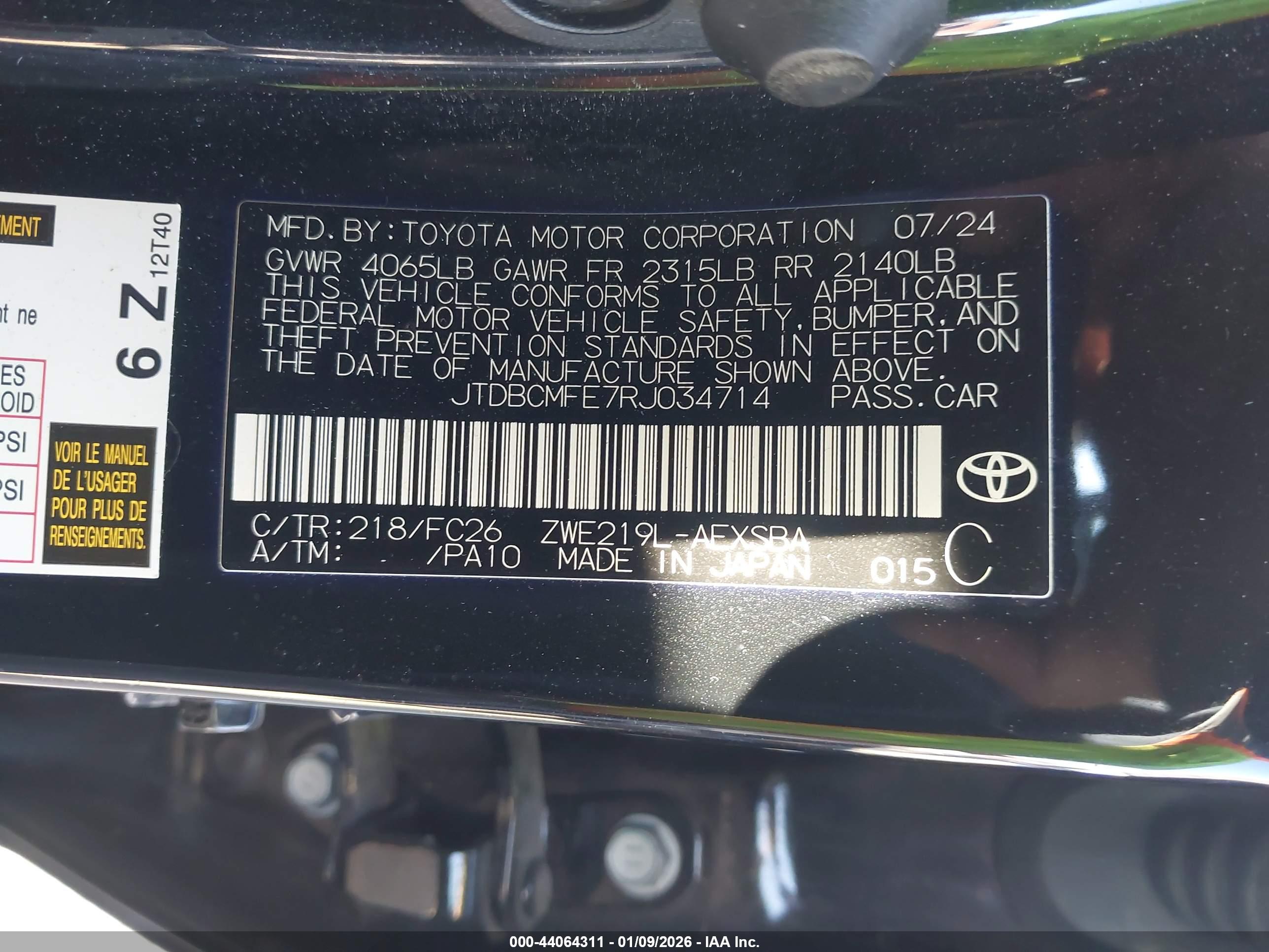 TOYOTA COROLLA image 9