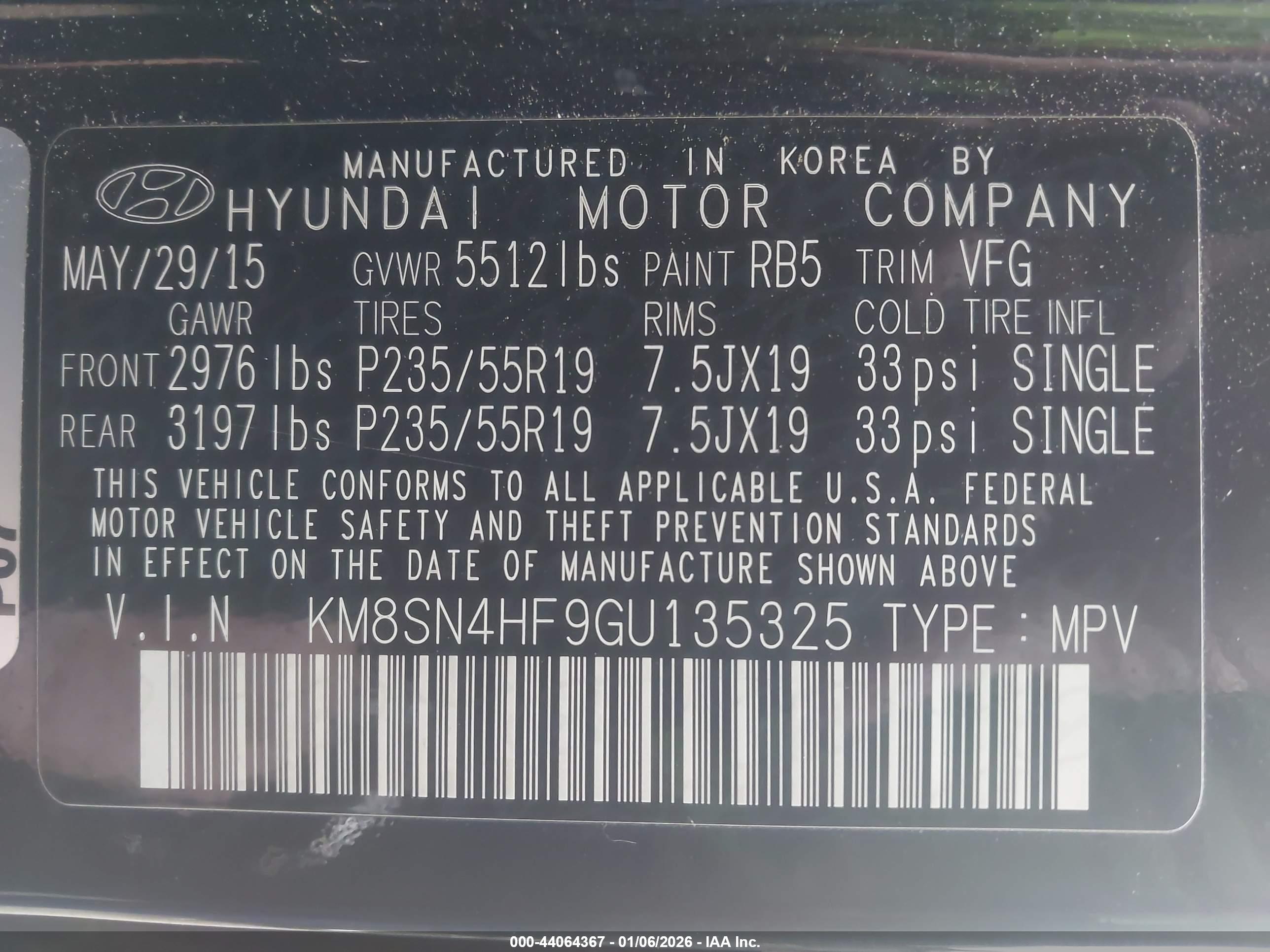 HYUNDAI SANTA image 9