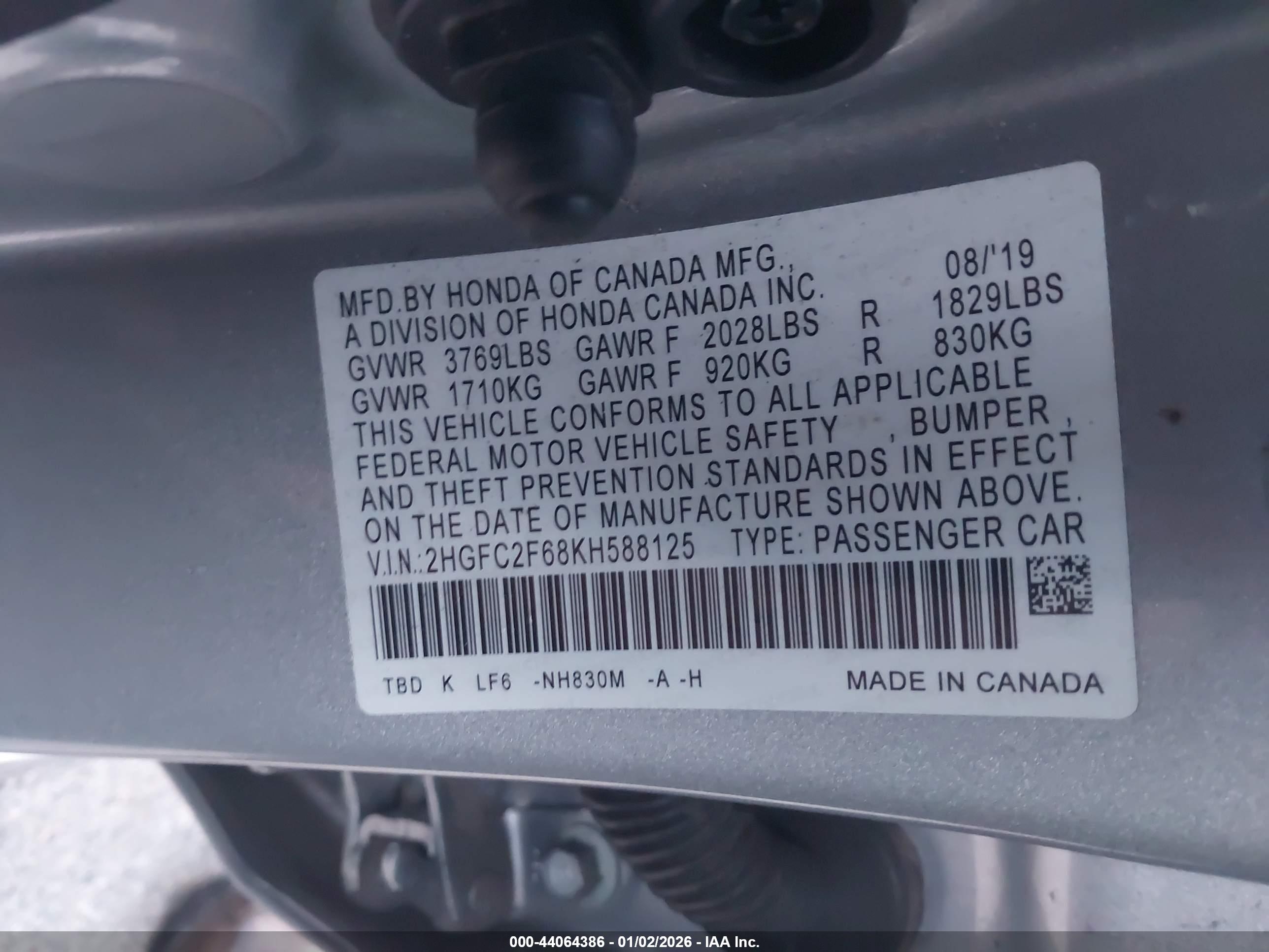 HONDA CIVIC image 9