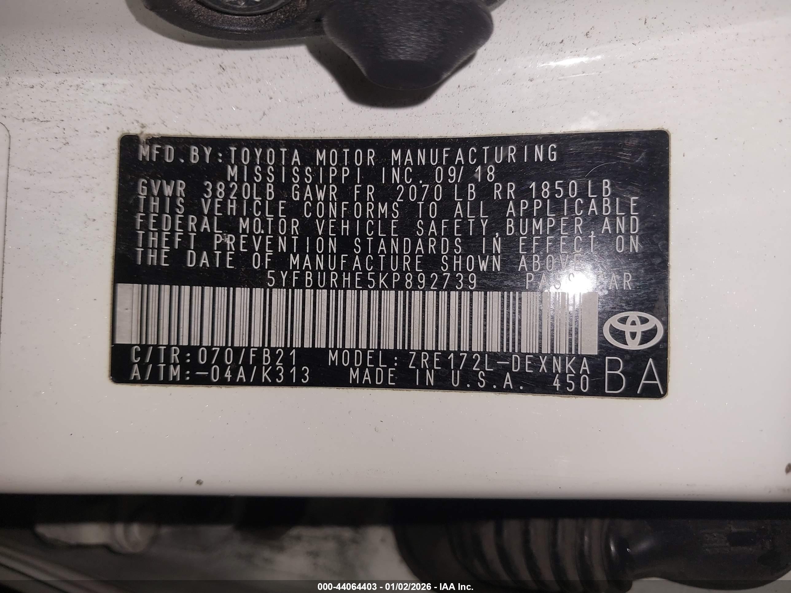 TOYOTA COROLLA image 9