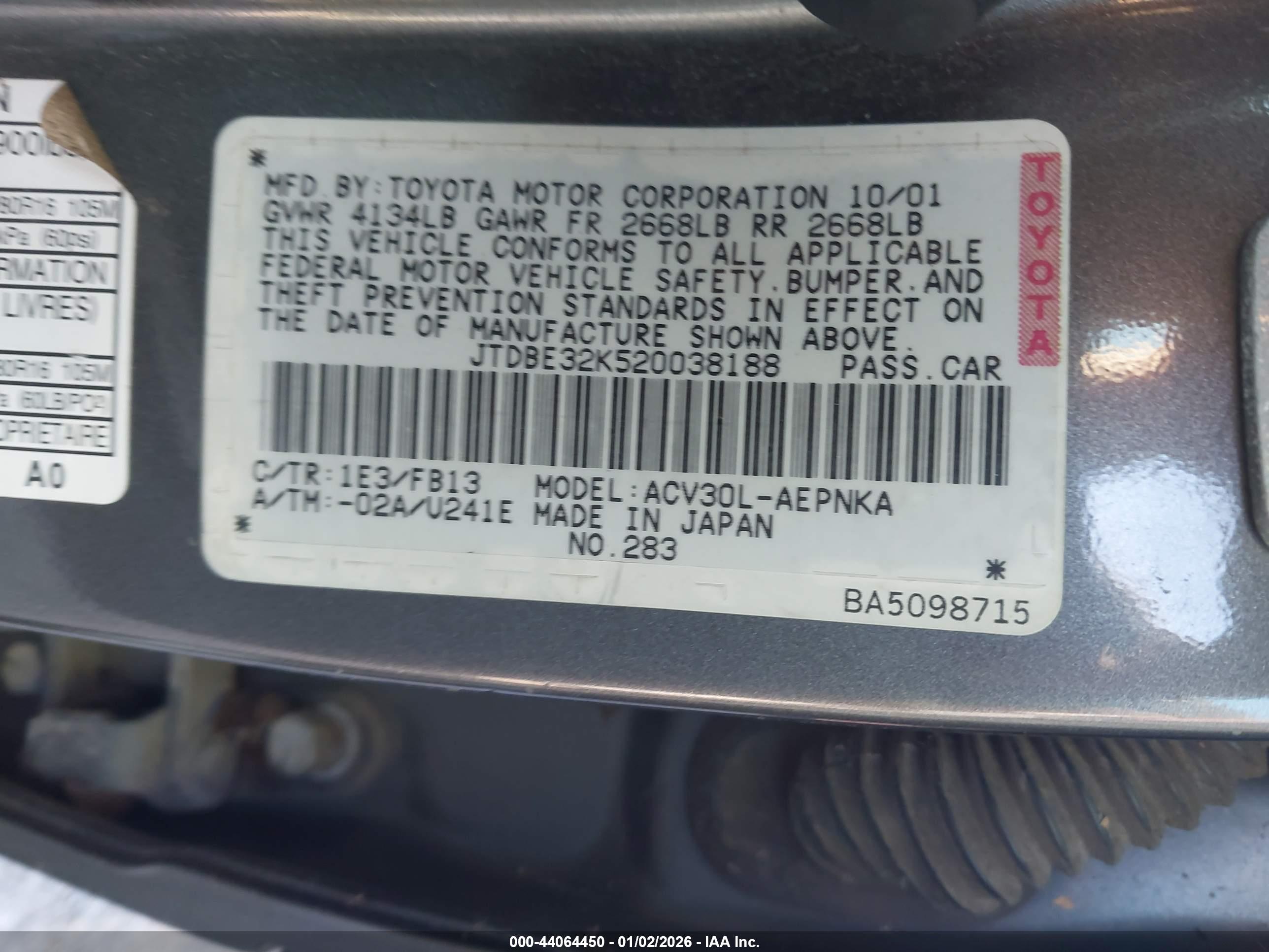TOYOTA CAMRY image 9