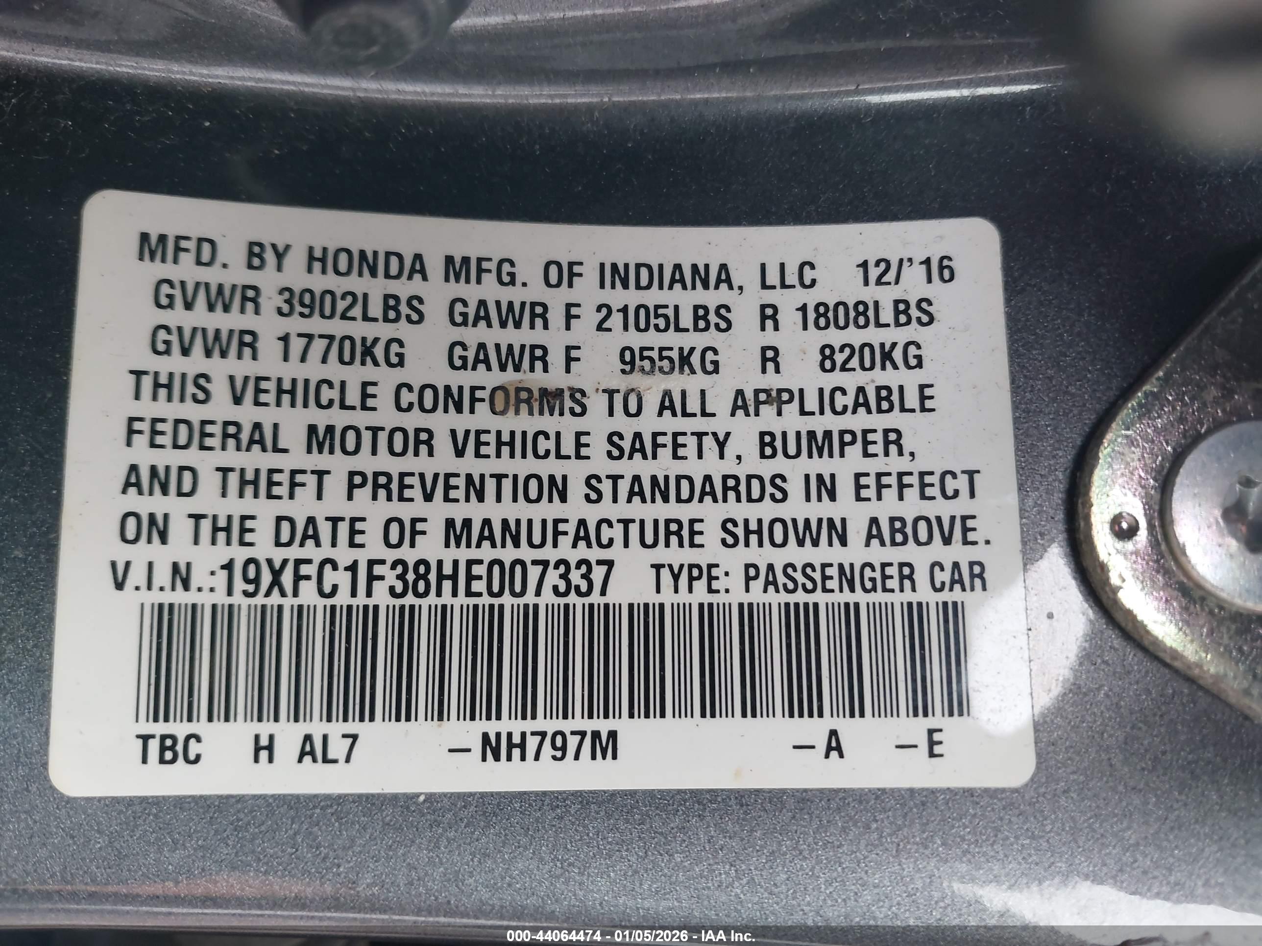 HONDA CIVIC image 9