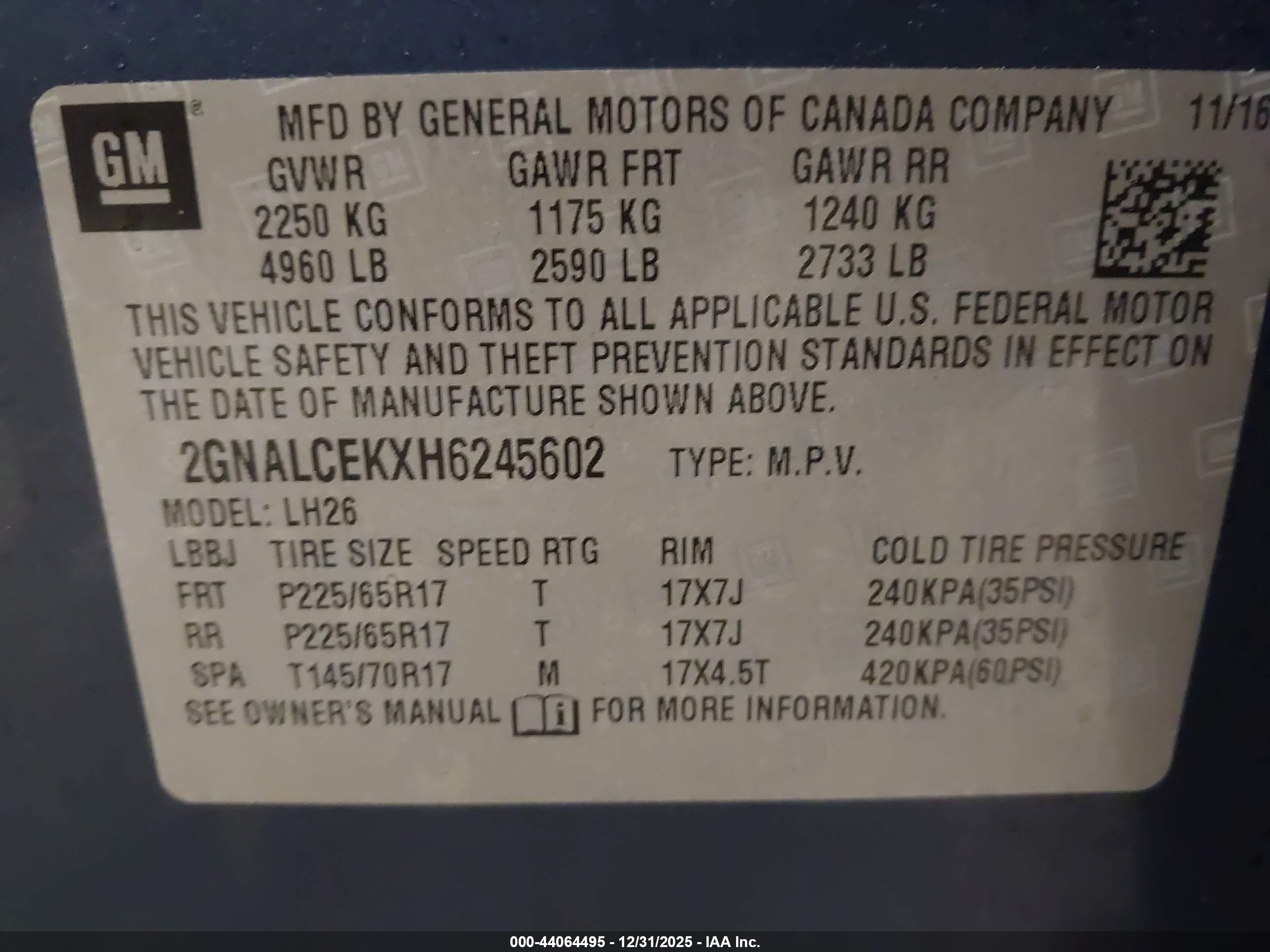 CHEVROLET EQUINOX image 9