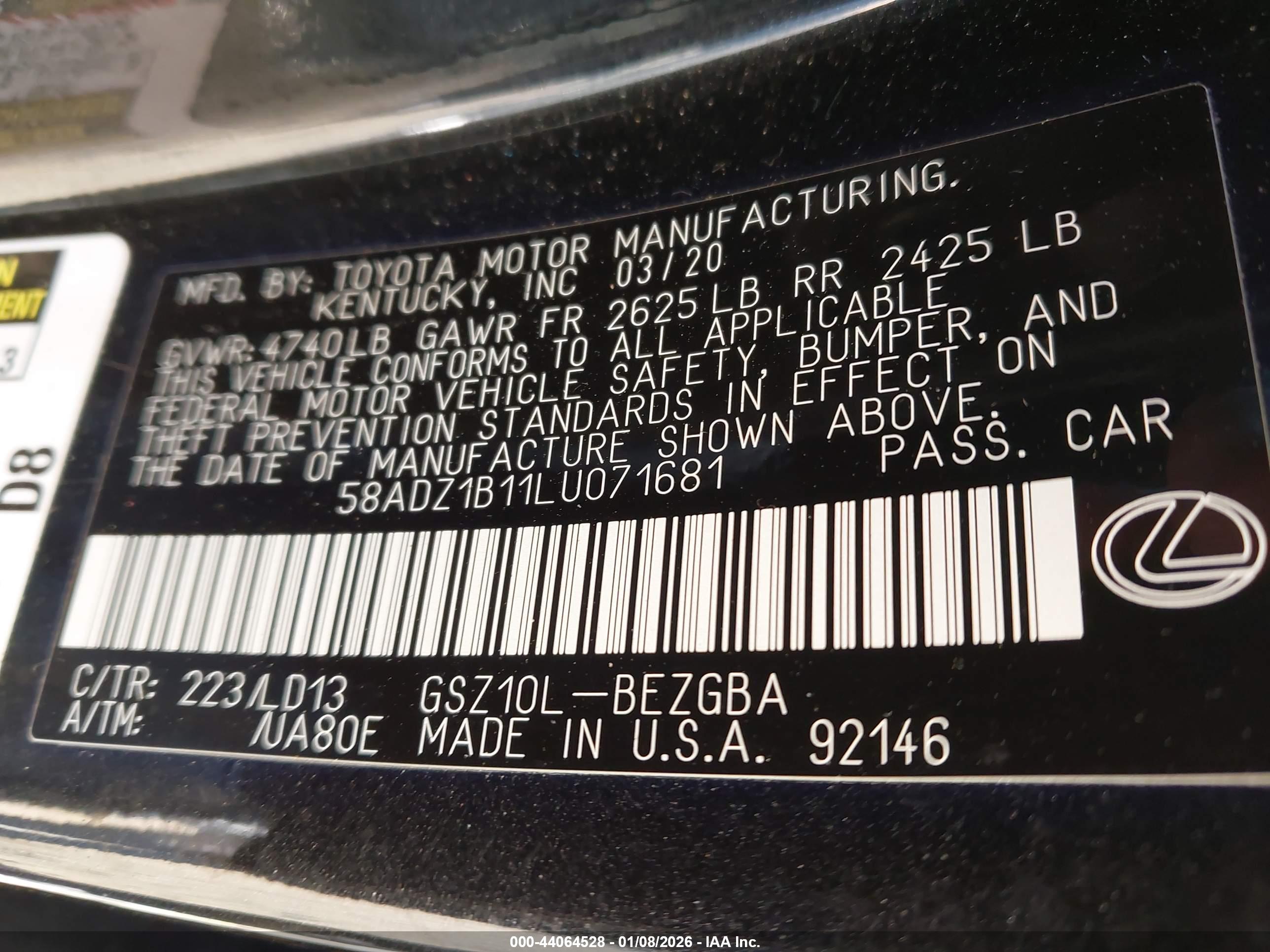 LEXUS ES image 9