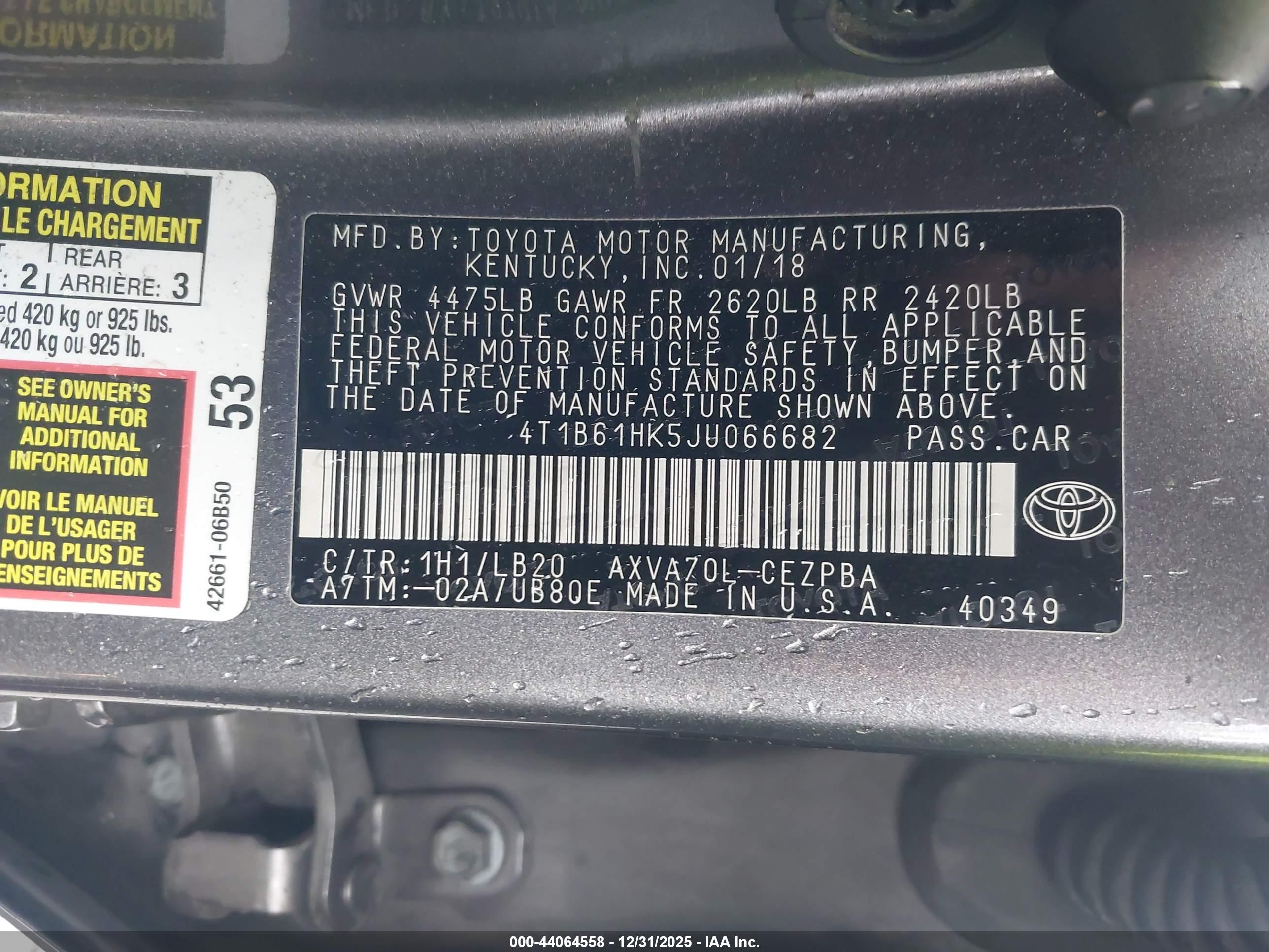 TOYOTA CAMRY image 9