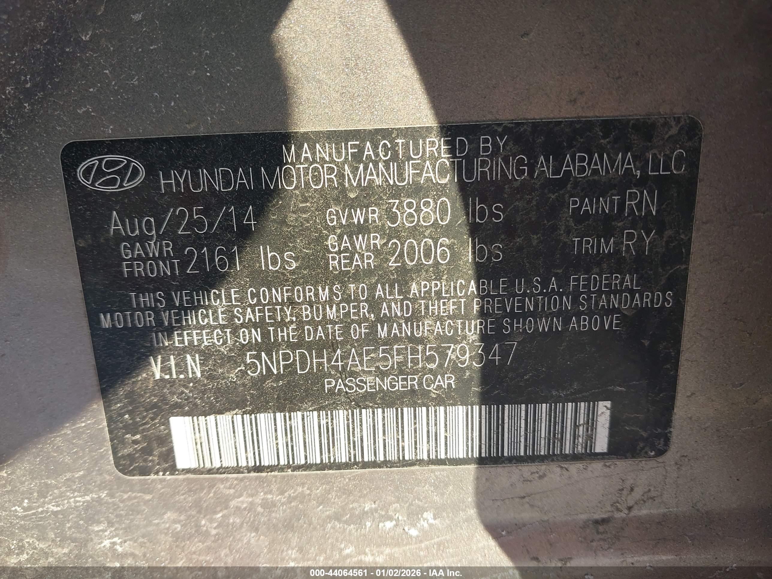 HYUNDAI ELANTRA image 9