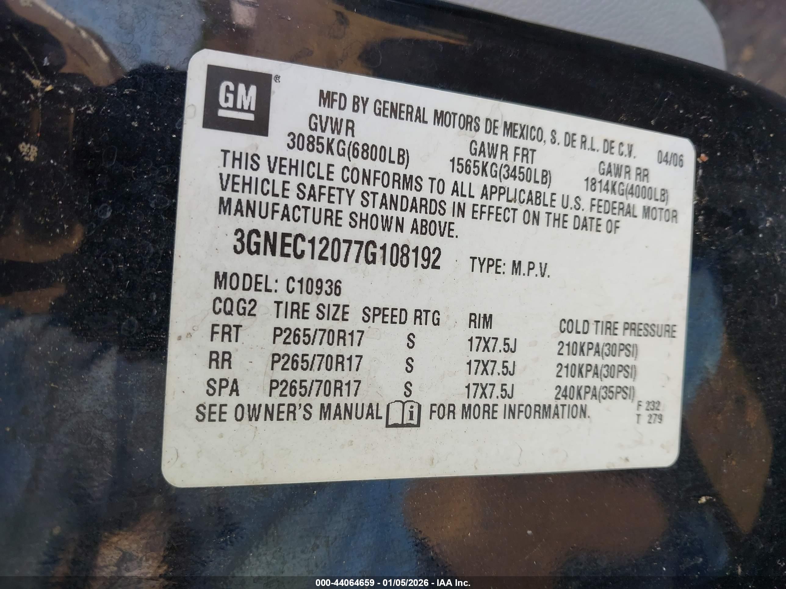 CHEVROLET AVALANCHE image 9