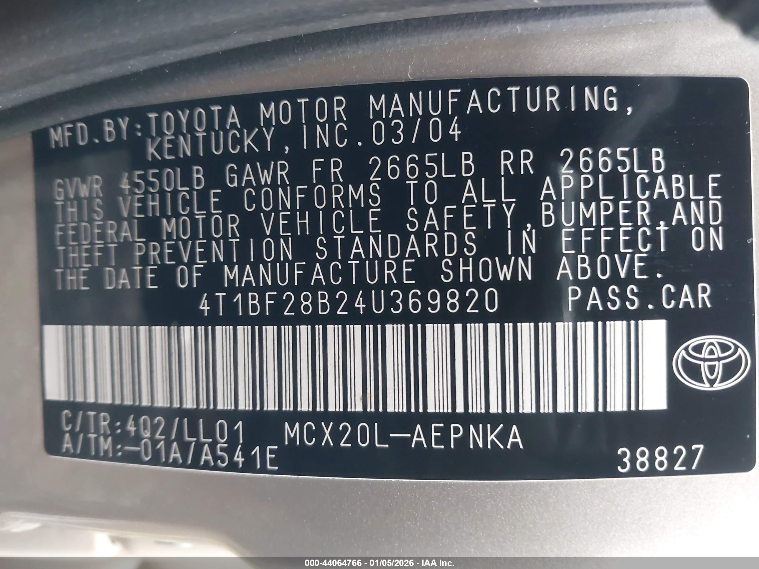 TOYOTA AVALON image 10