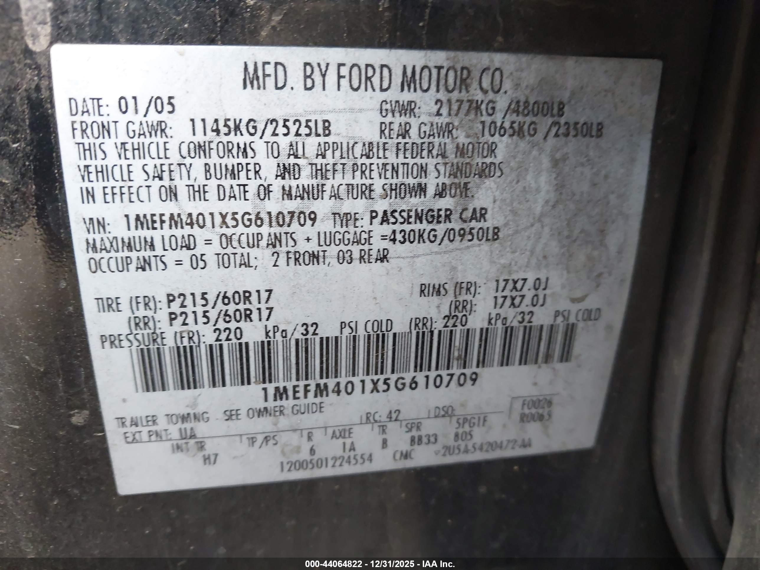 MERCURY MONTEGO image 9