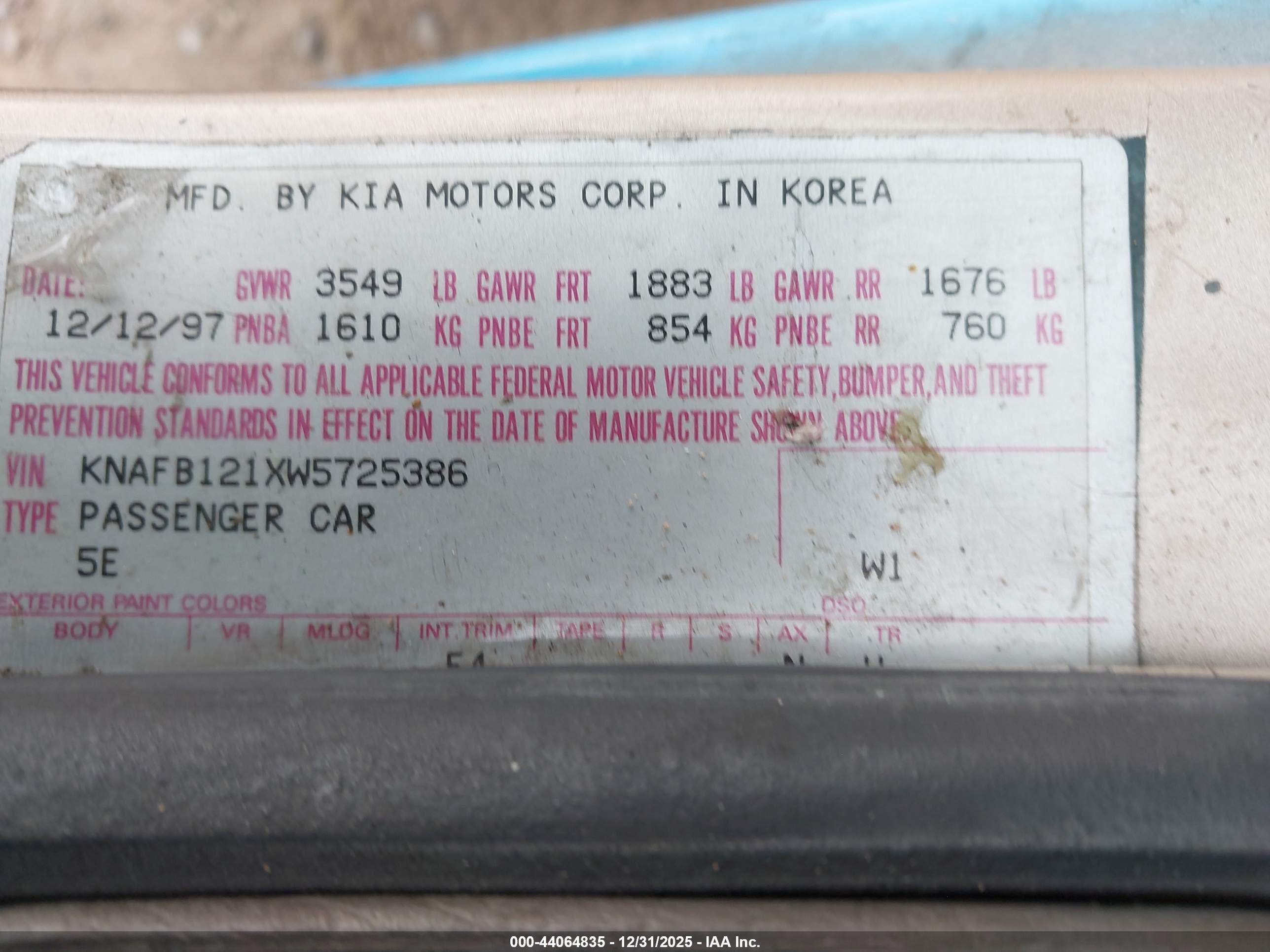 KIA SEPHIA image 9