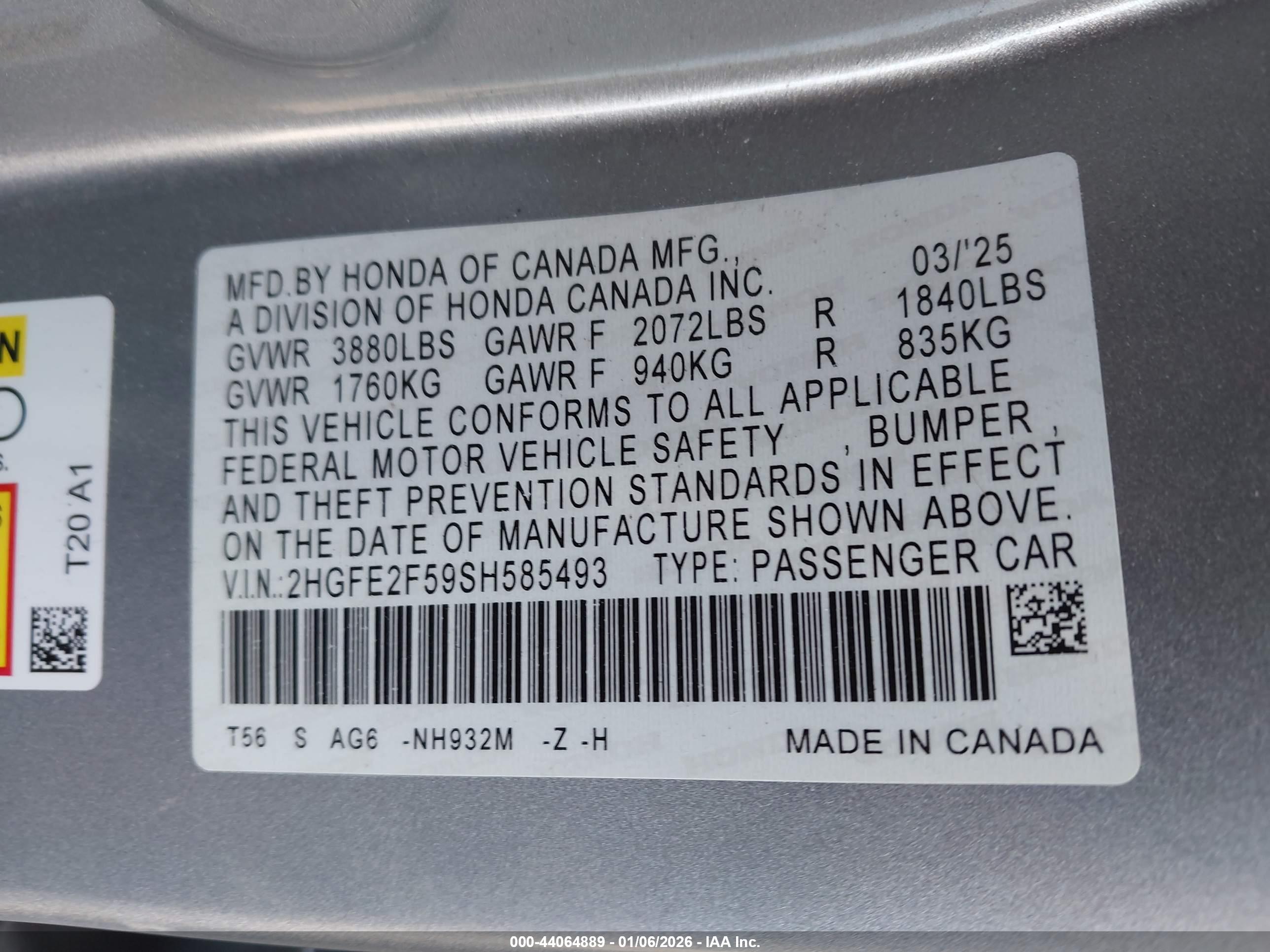HONDA CIVIC image 9