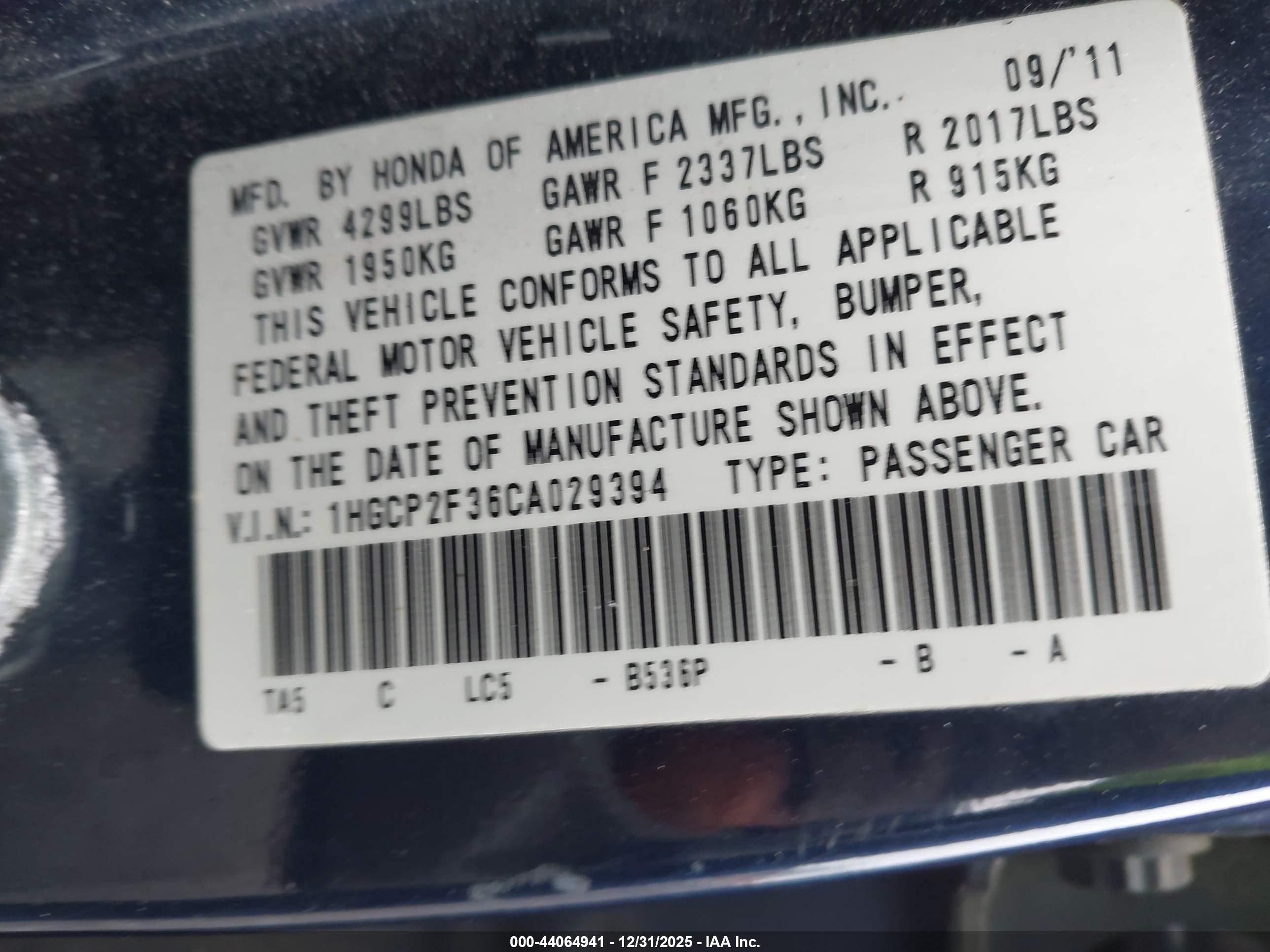 HONDA ACCORD image 9