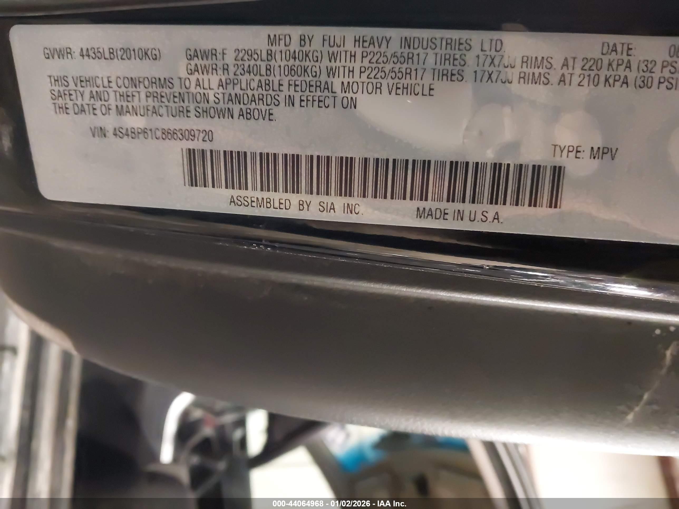 SUBARU OUTBACK image 9
