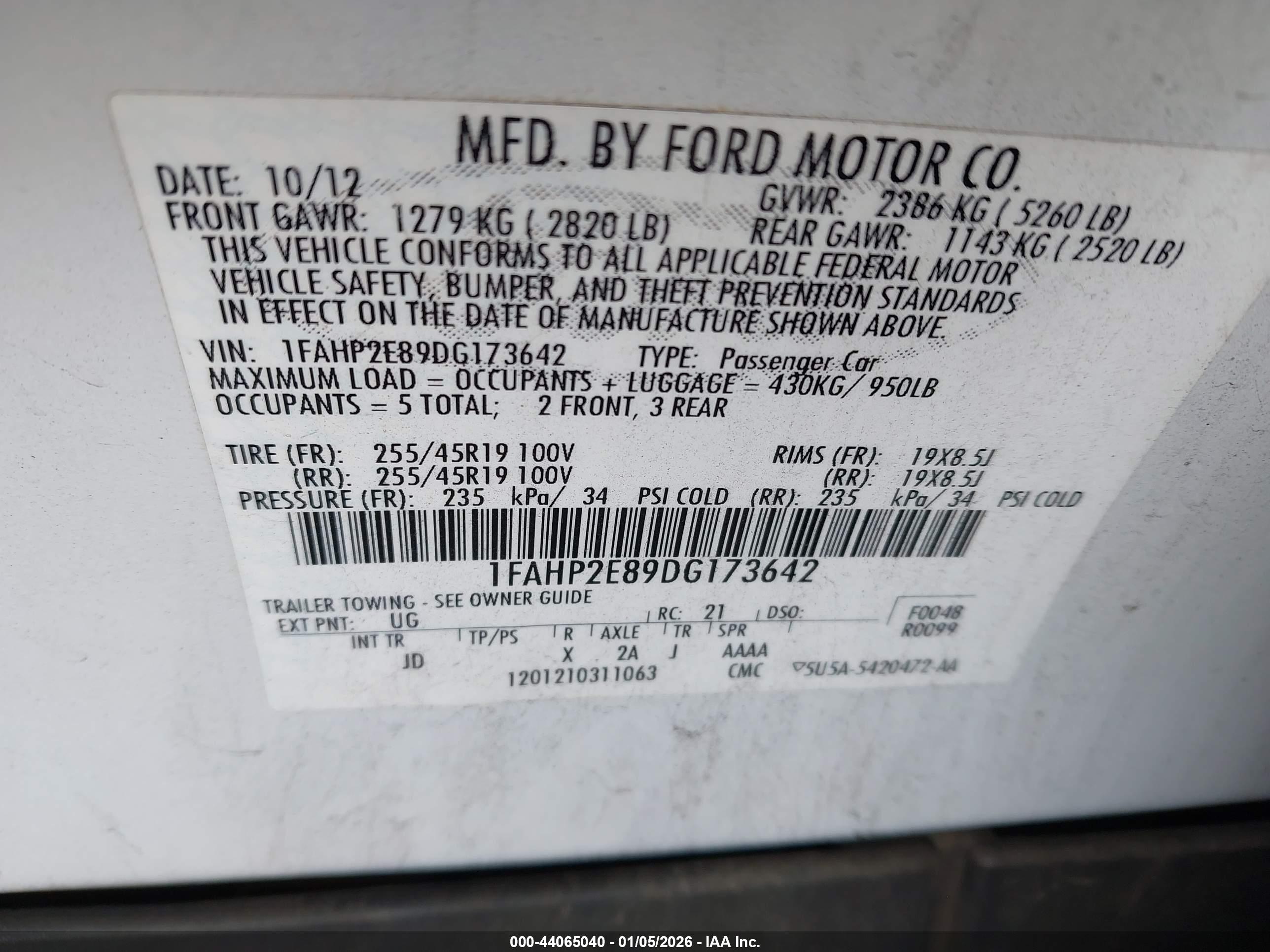 FORD TAURUS image 9