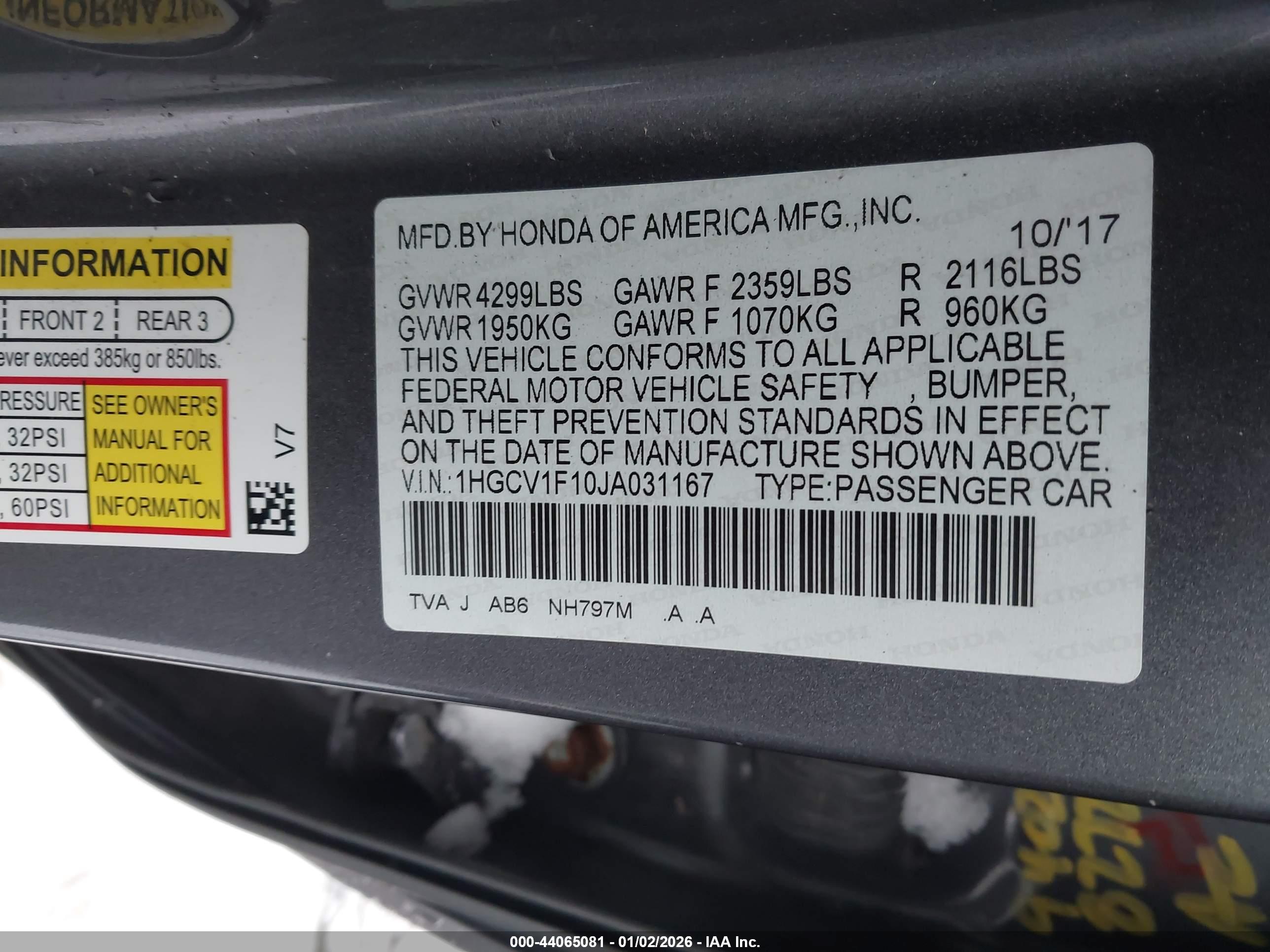 HONDA ACCORD image 9