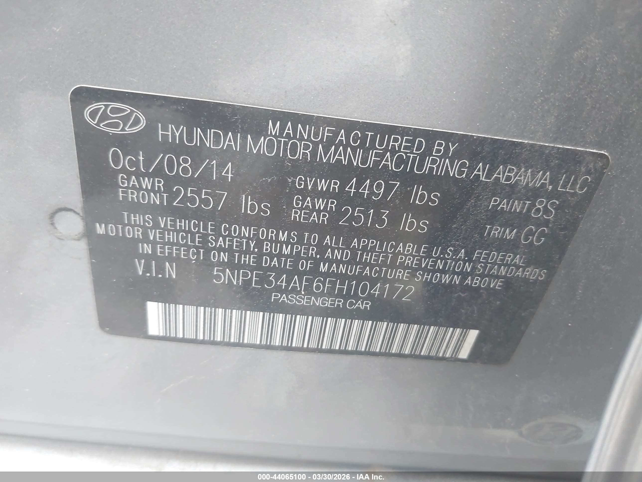 HYUNDAI SONATA image 9
