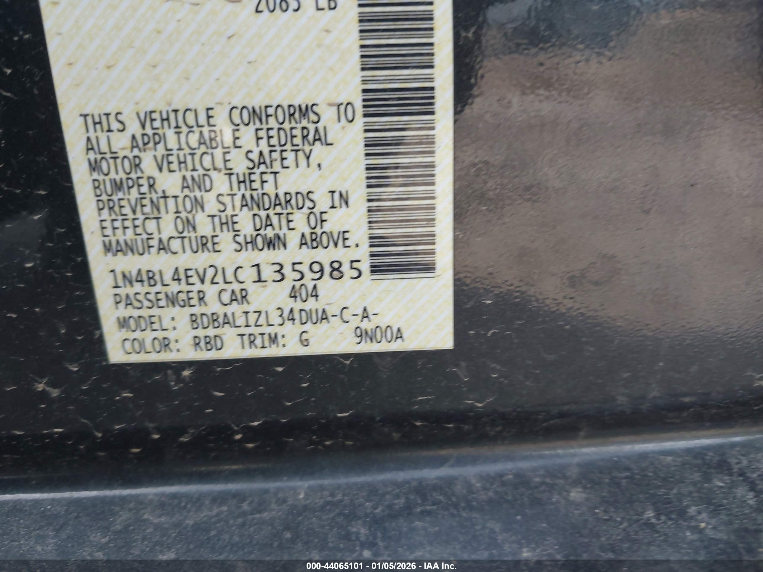 NISSAN ALTIMA image 9