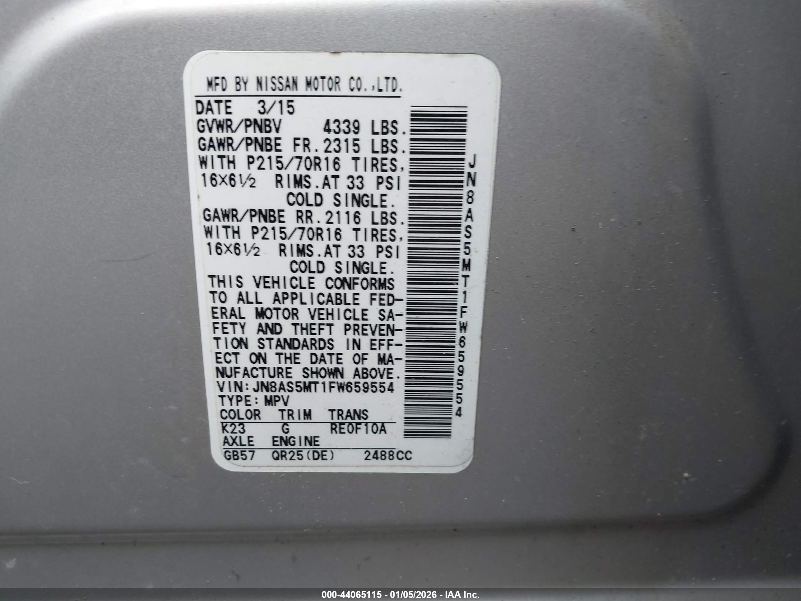 NISSAN ROGUE image 9