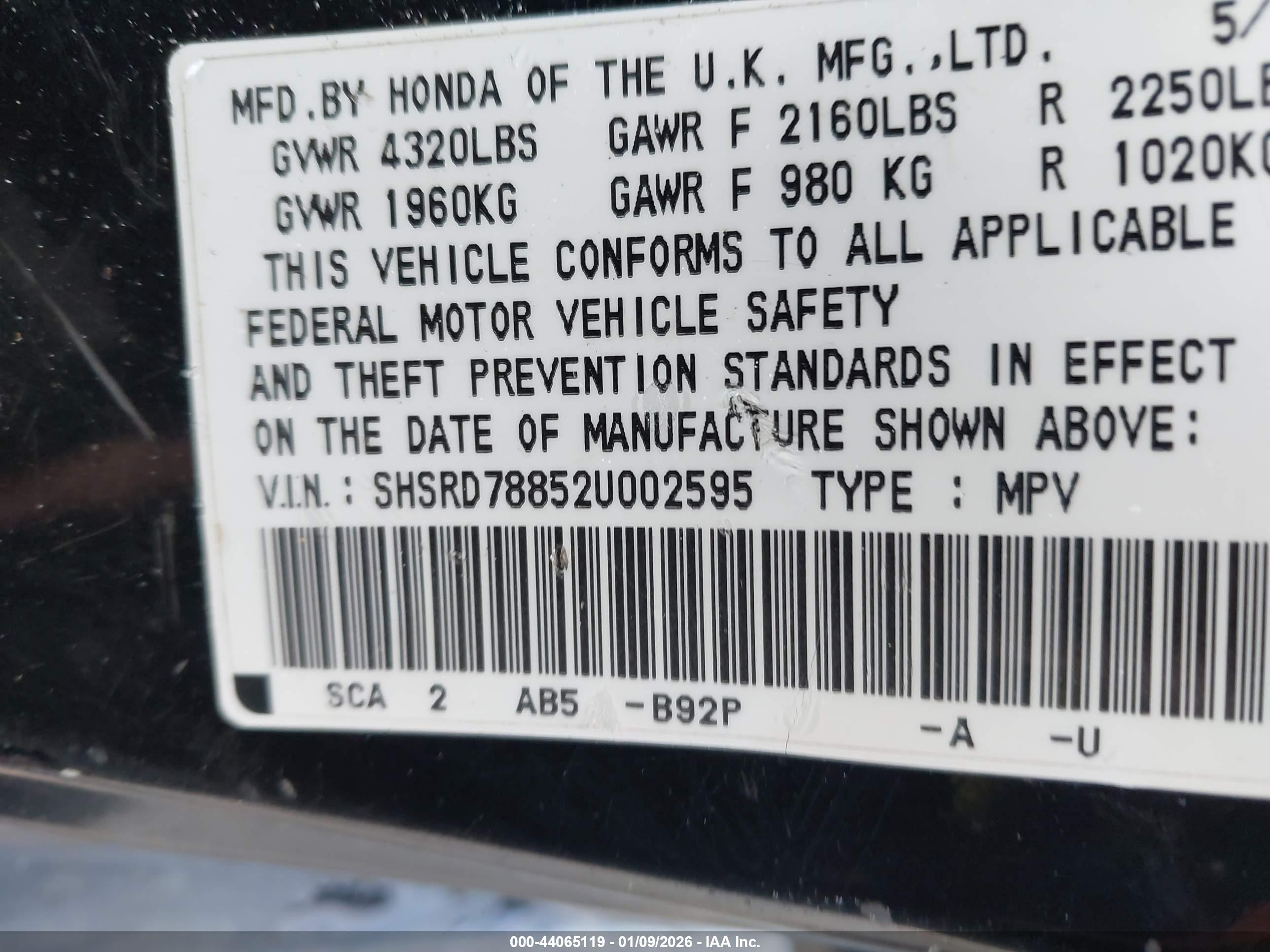 HONDA CR-V image 9