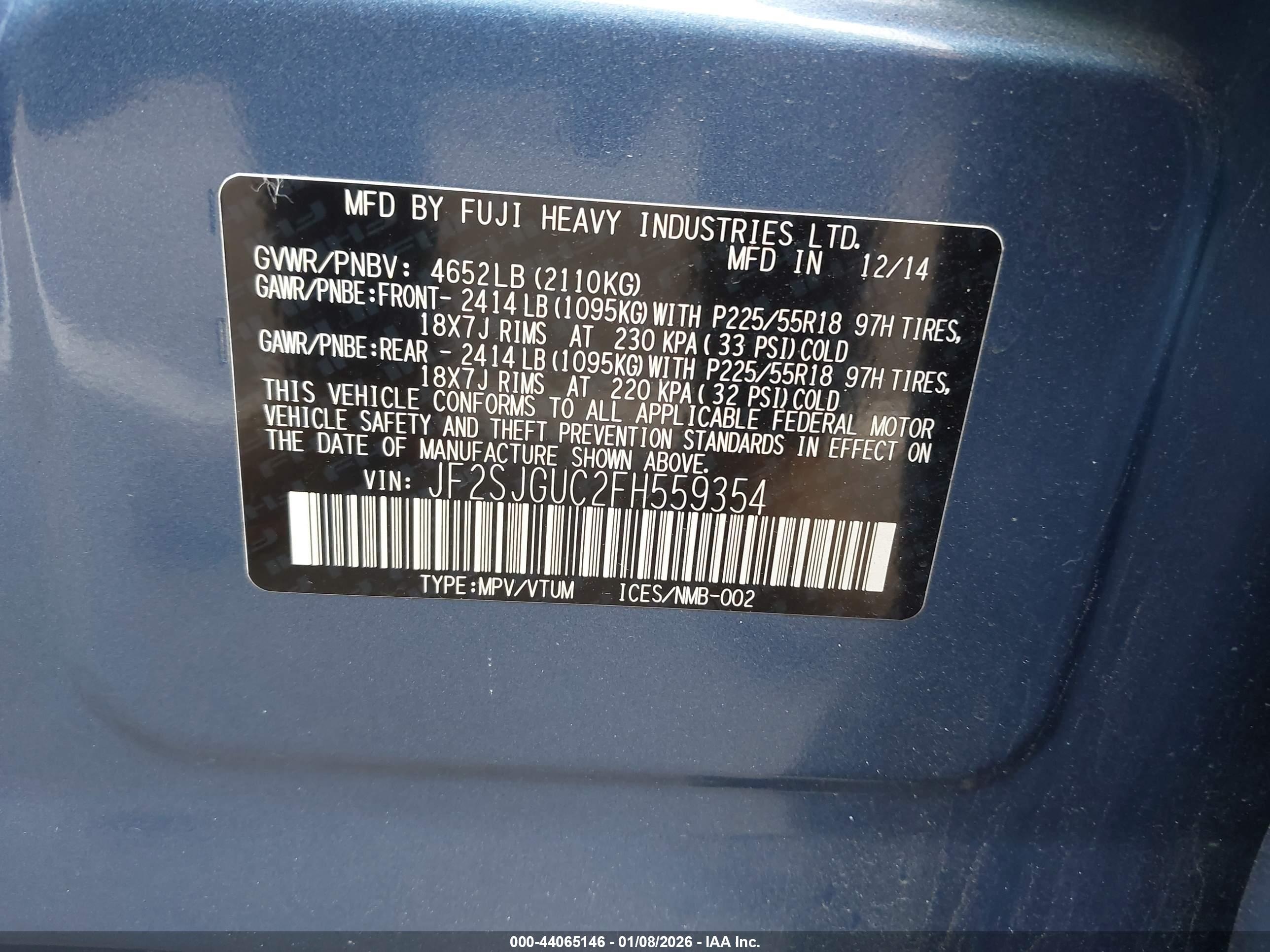 SUBARU FORESTER image 9