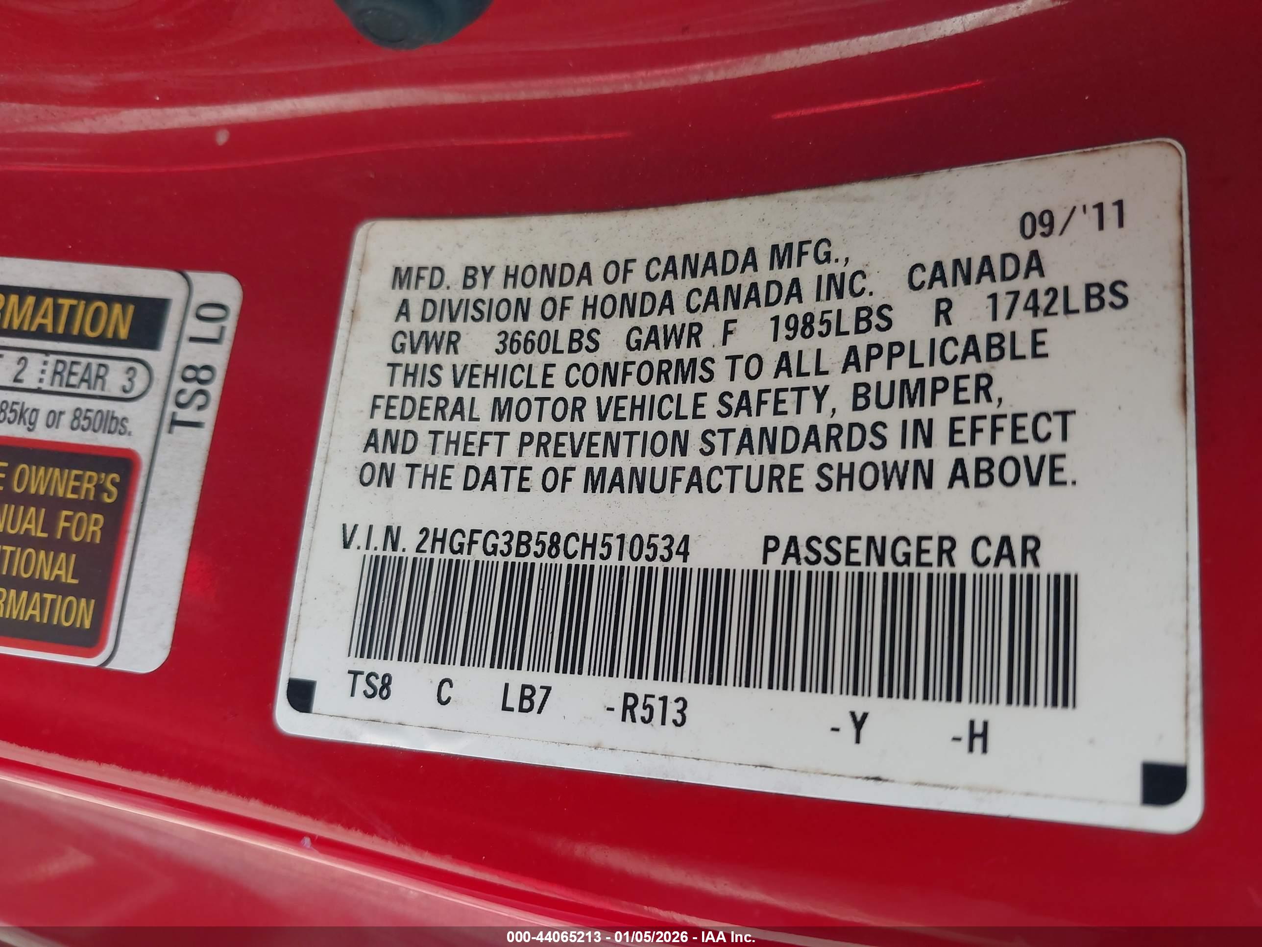 HONDA CIVIC image 9