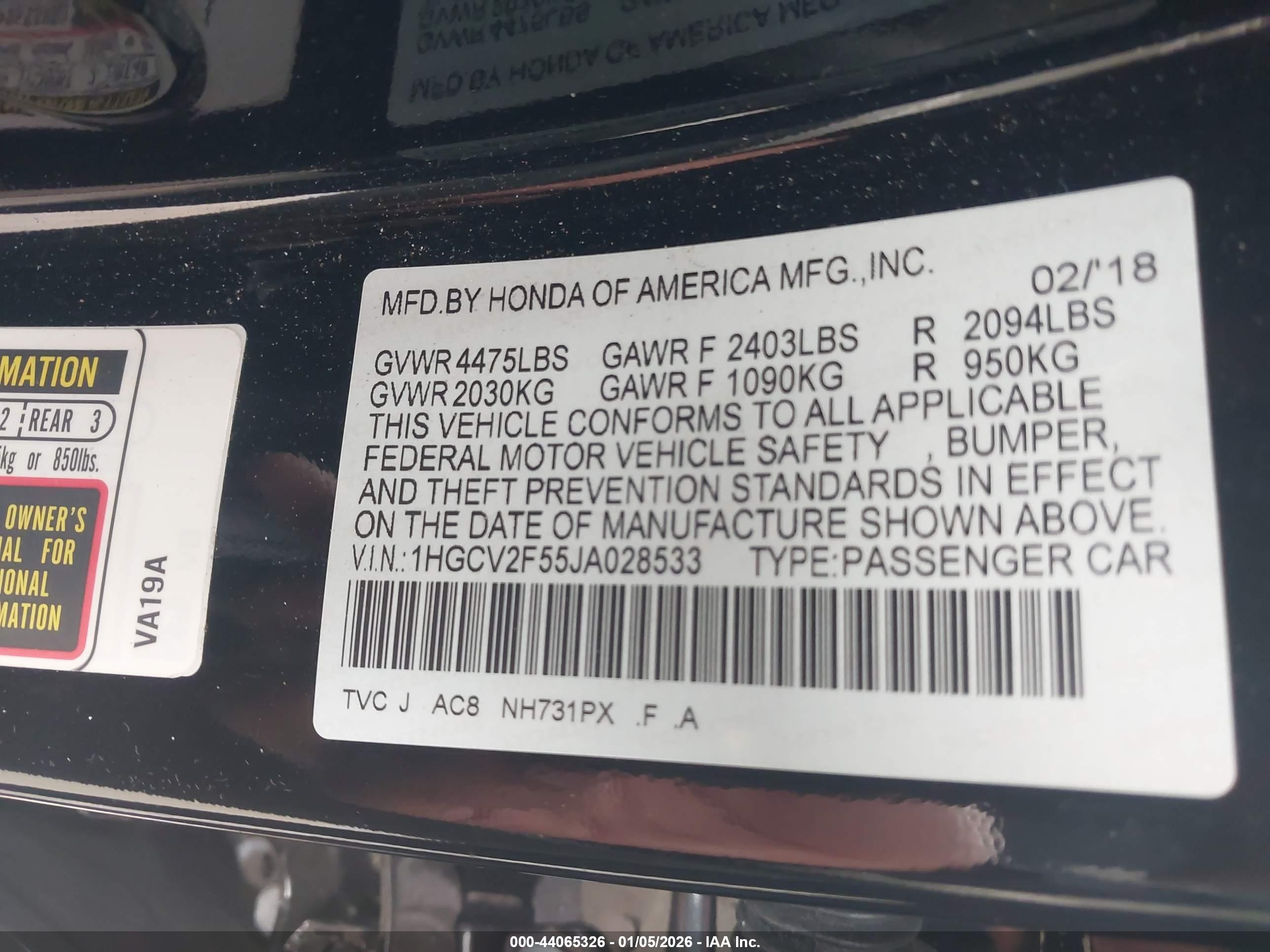 HONDA ACCORD image 9