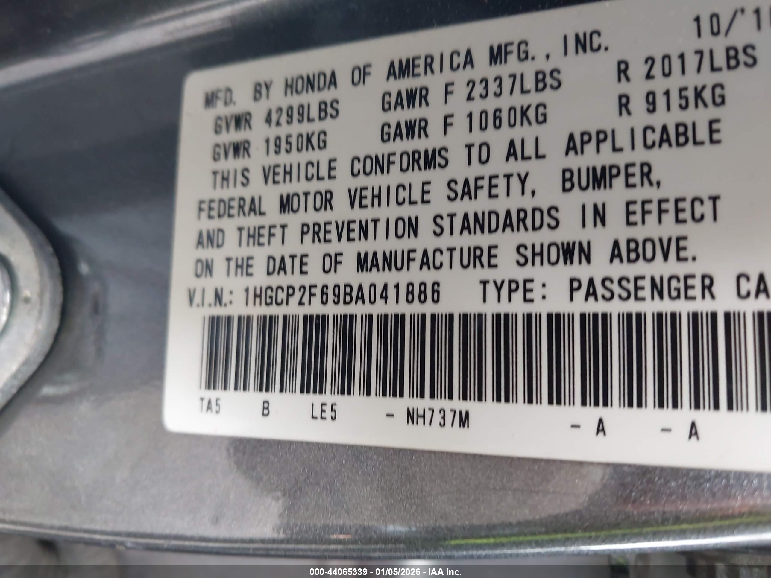 HONDA ACCORD image 9