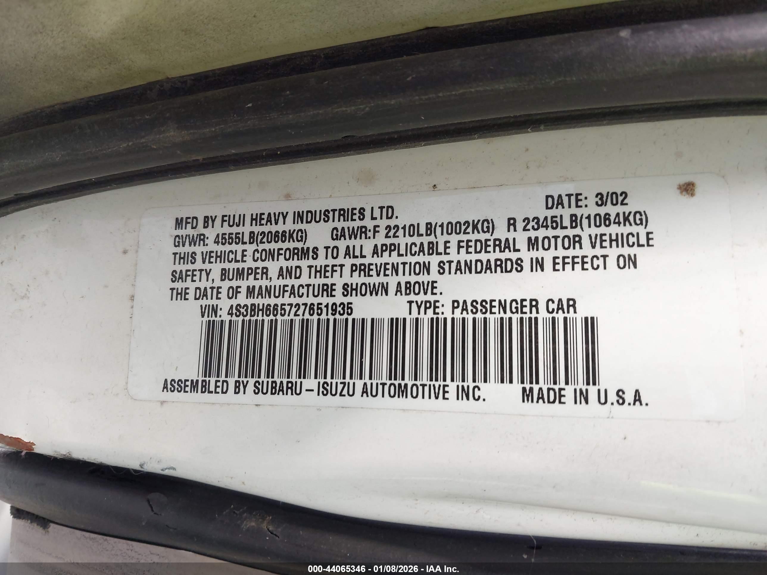 SUBARU OUTBACK image 9