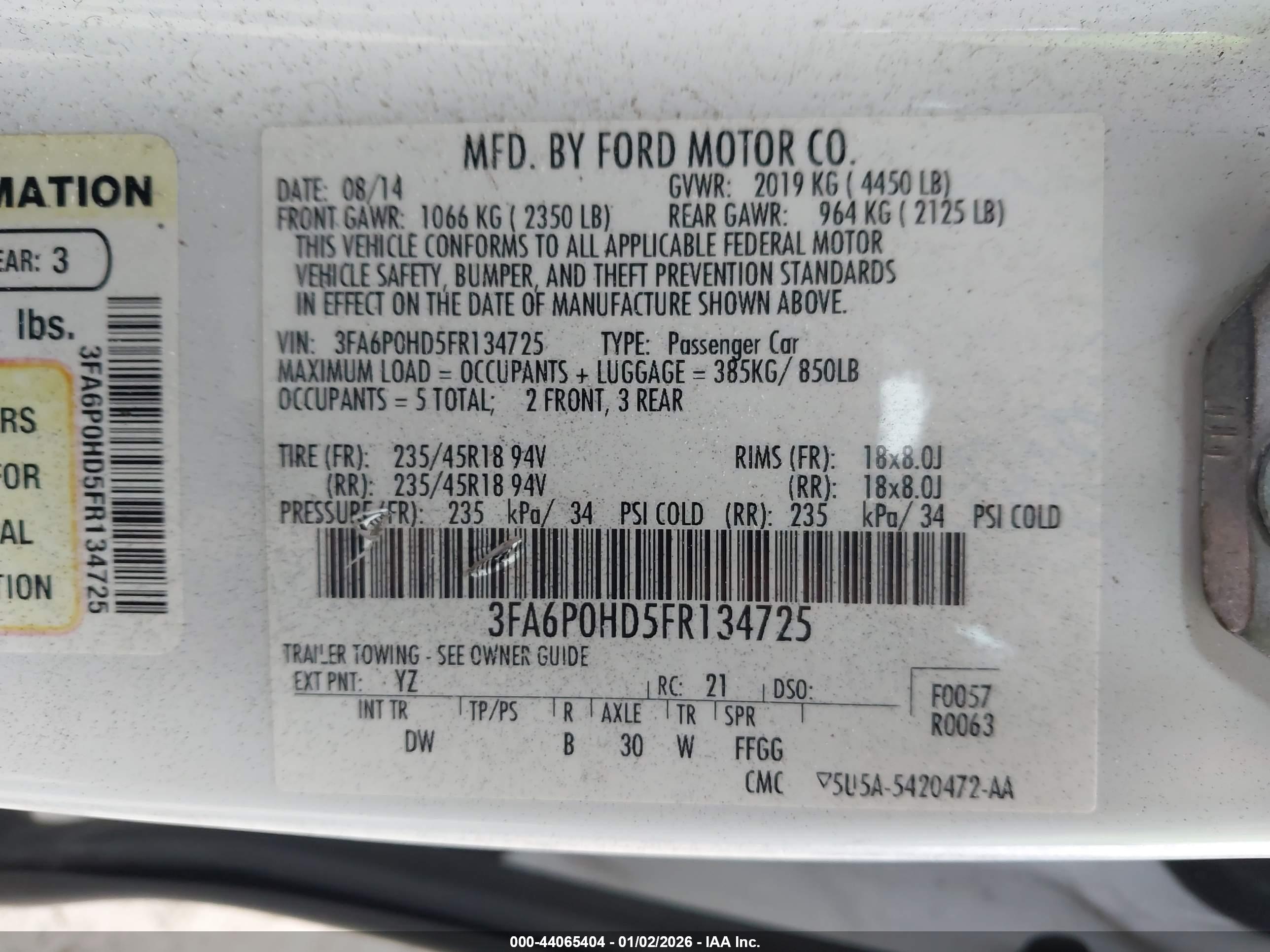 FORD FUSION image 9