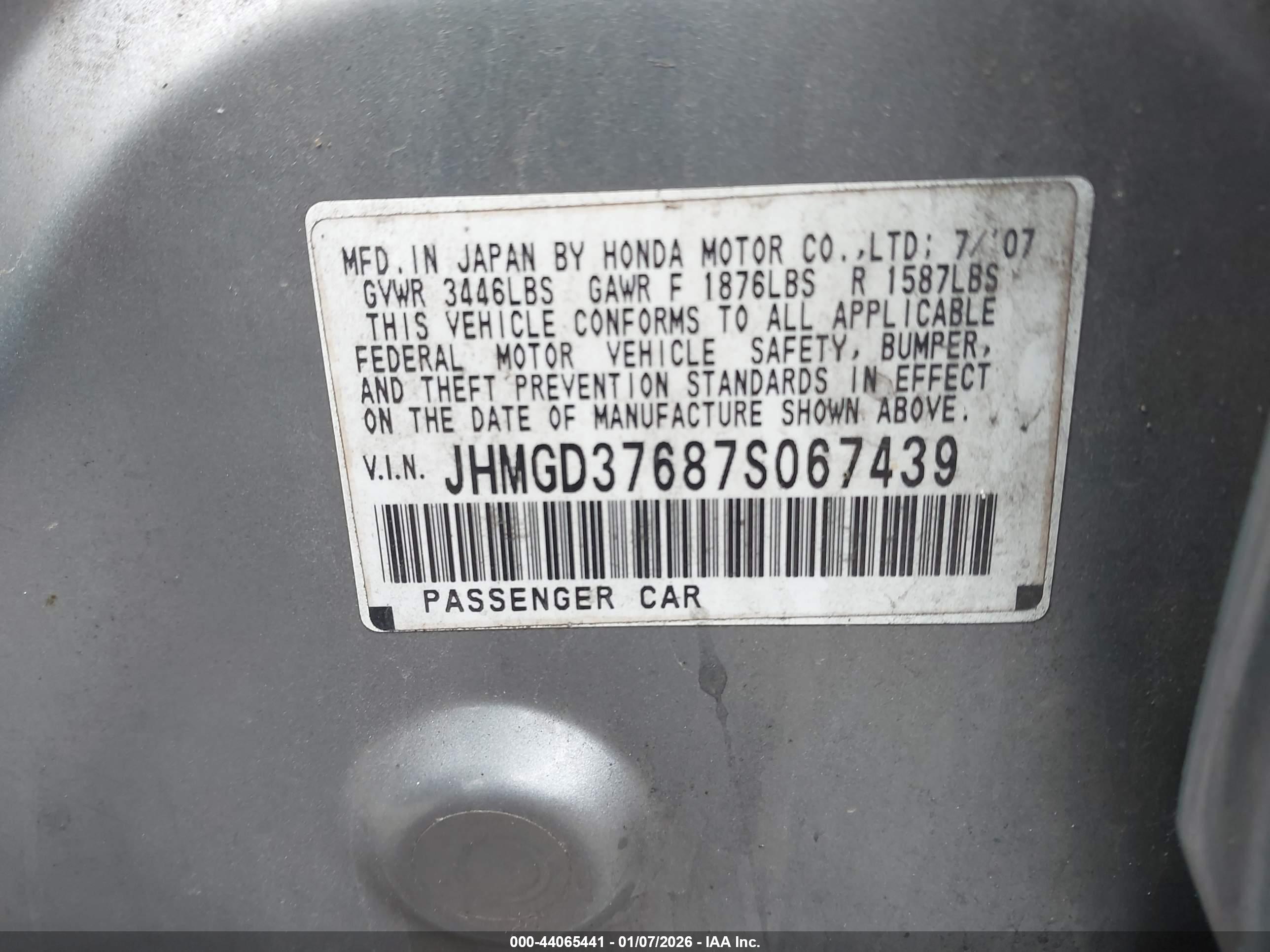 HONDA FIT image 9