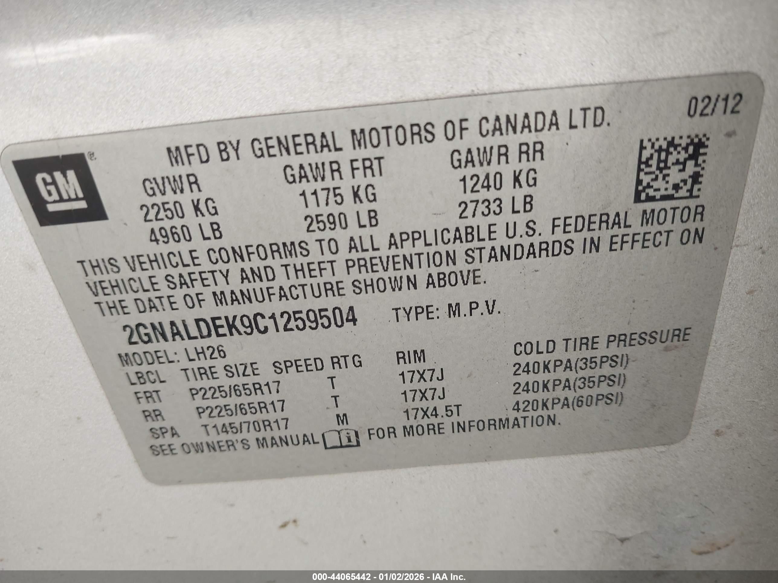 CHEVROLET EQUINOX image 9