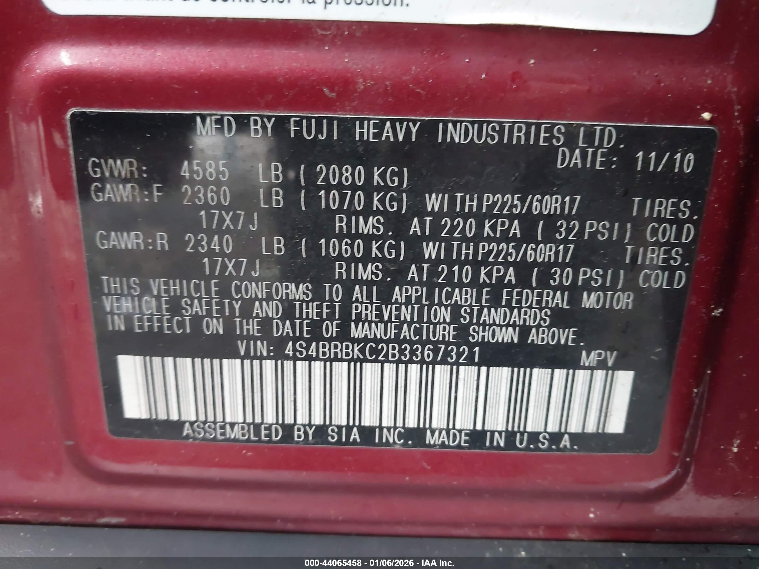 SUBARU OUTBACK image 9