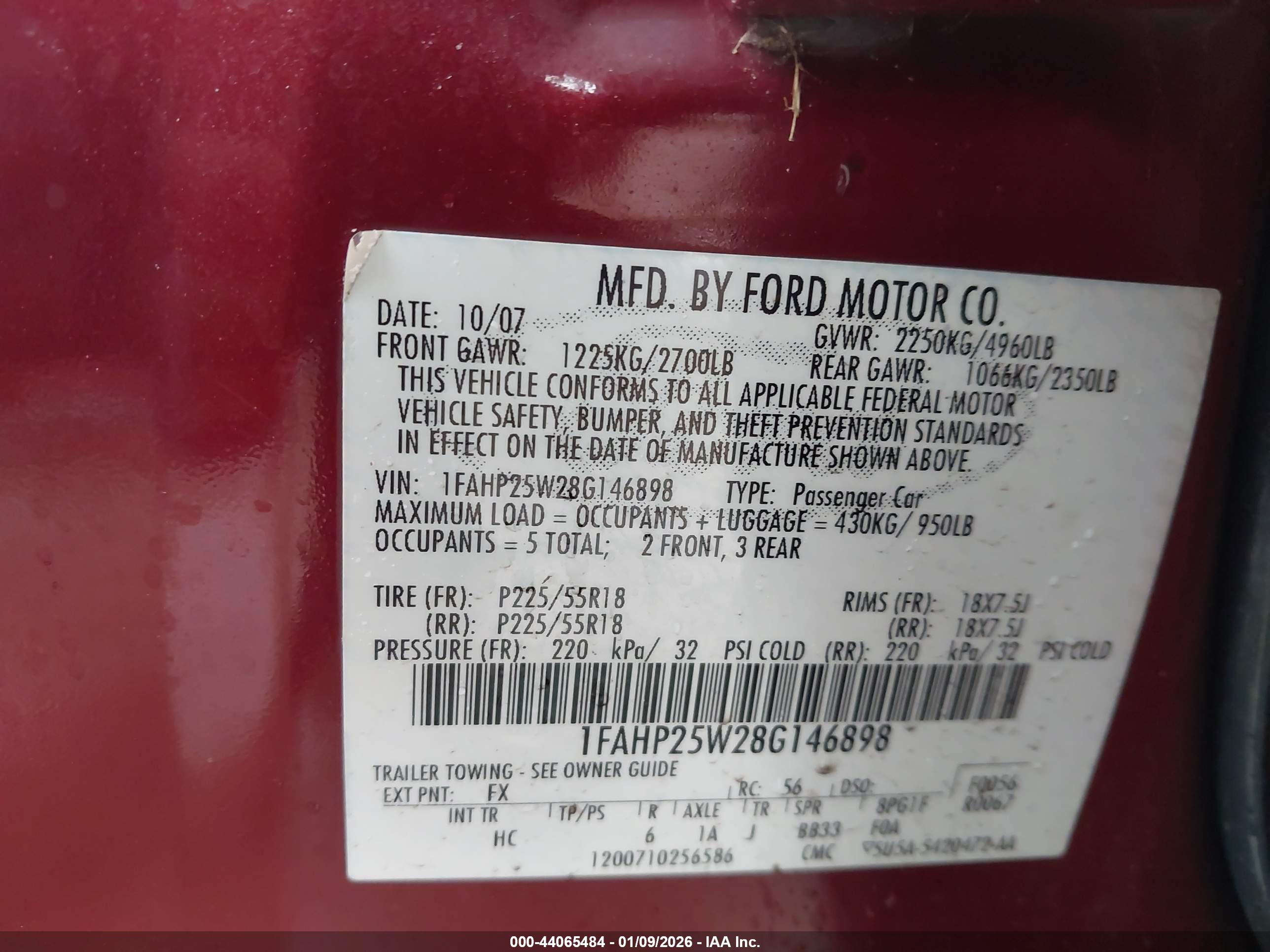 FORD TAURUS image 9