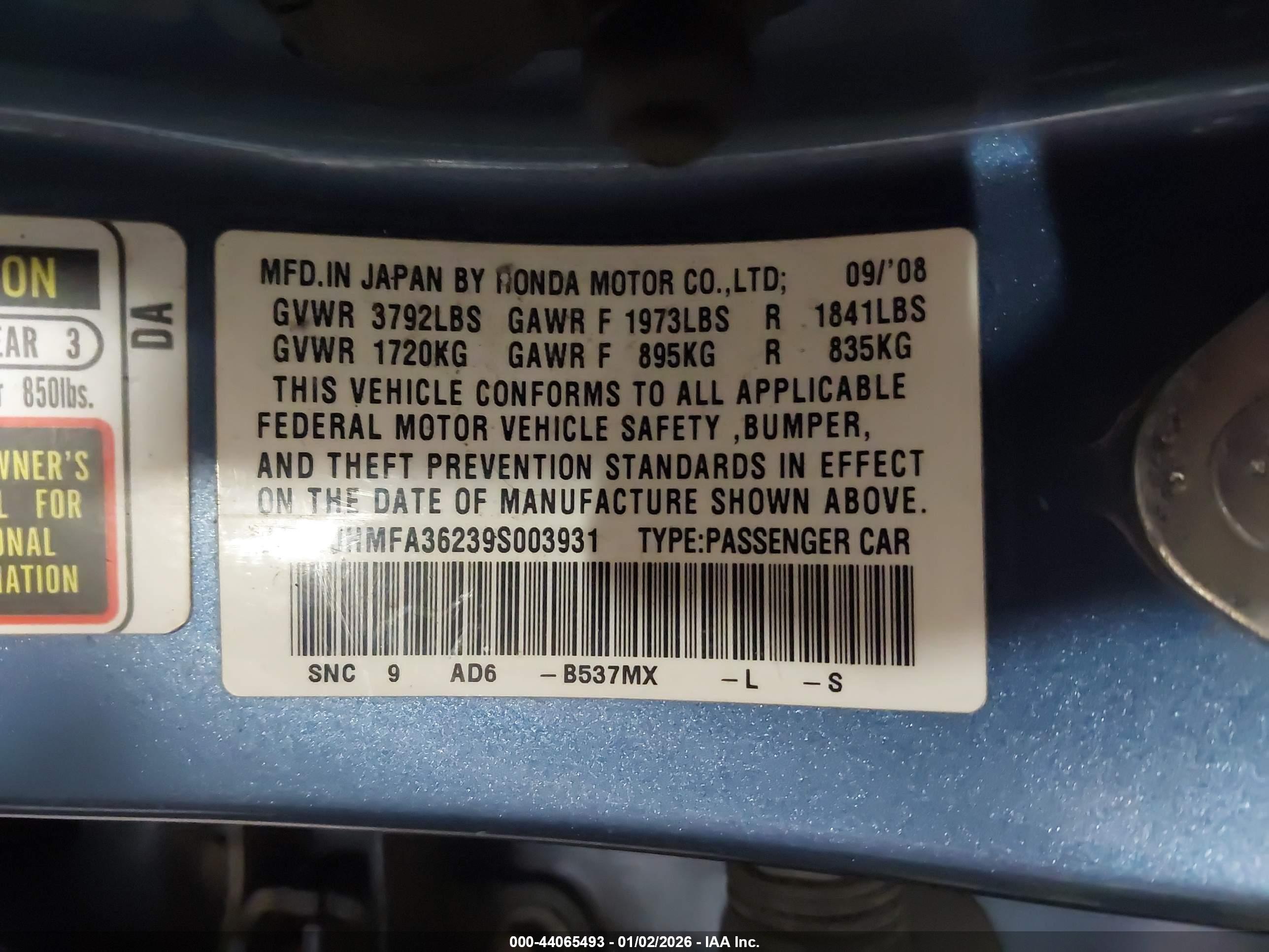 HONDA CIVIC image 9