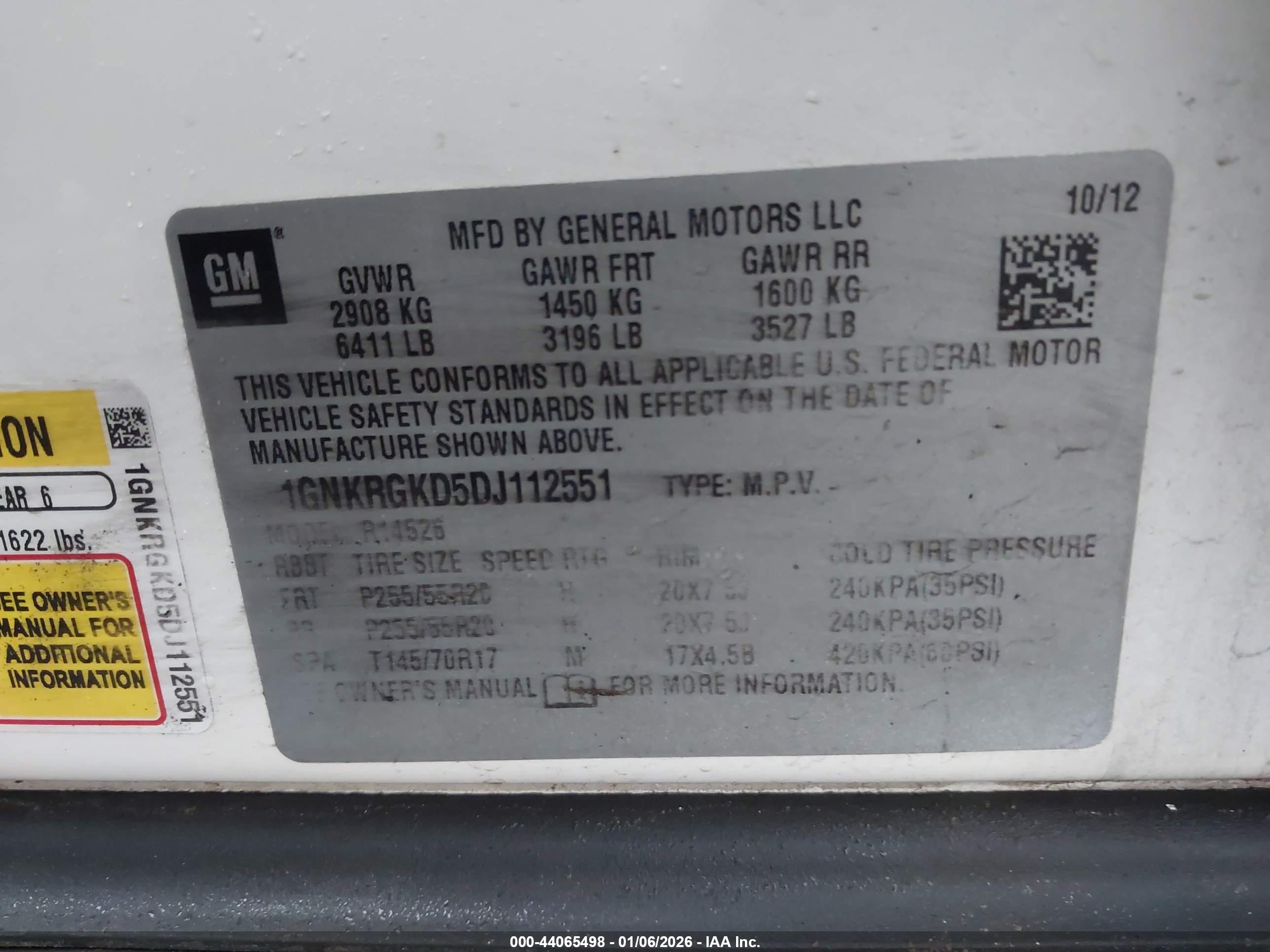 CHEVROLET TRAVERSE image 9