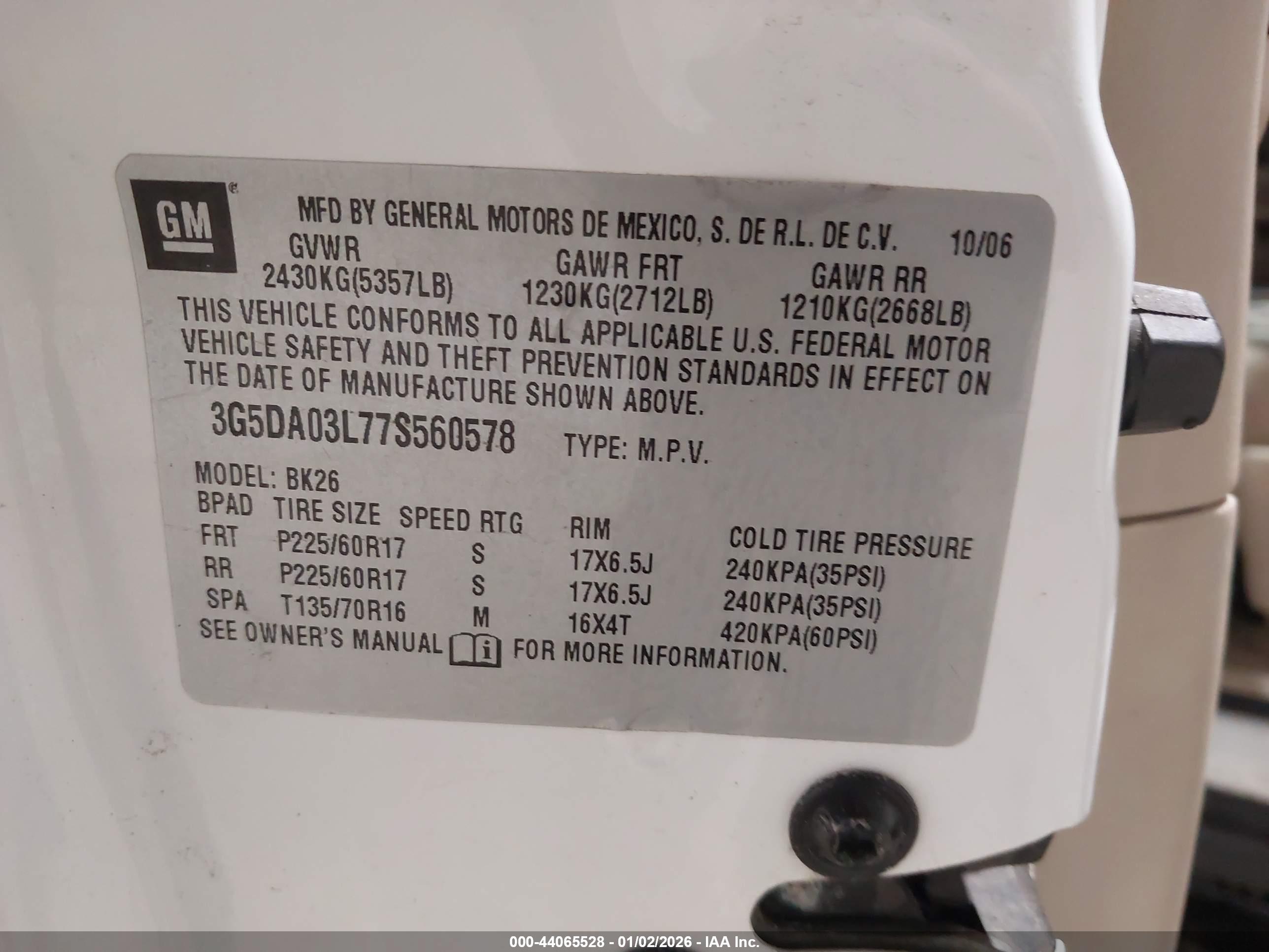 BUICK RENDEZVOUS image 9