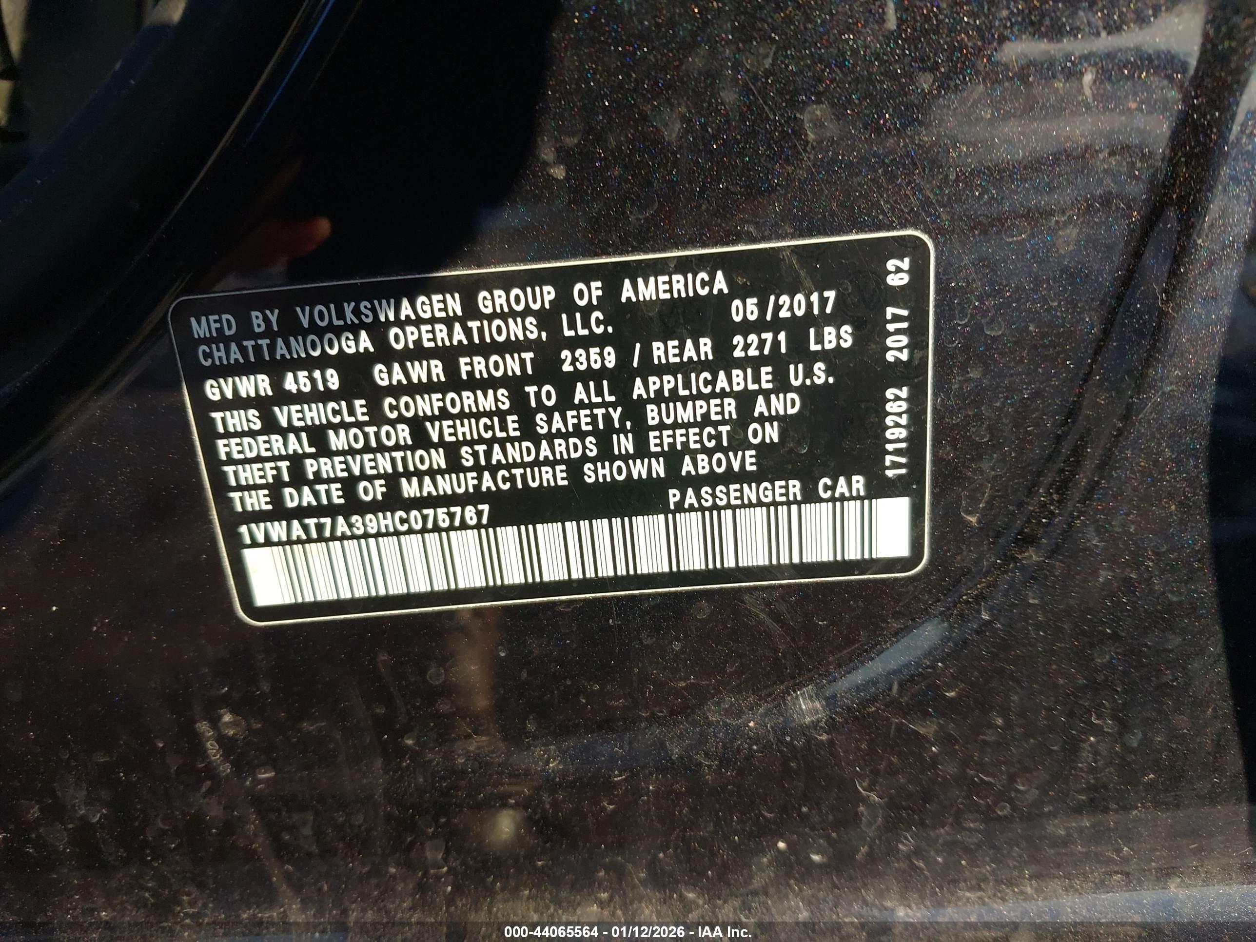 VOLKSWAGEN PASSAT image 9