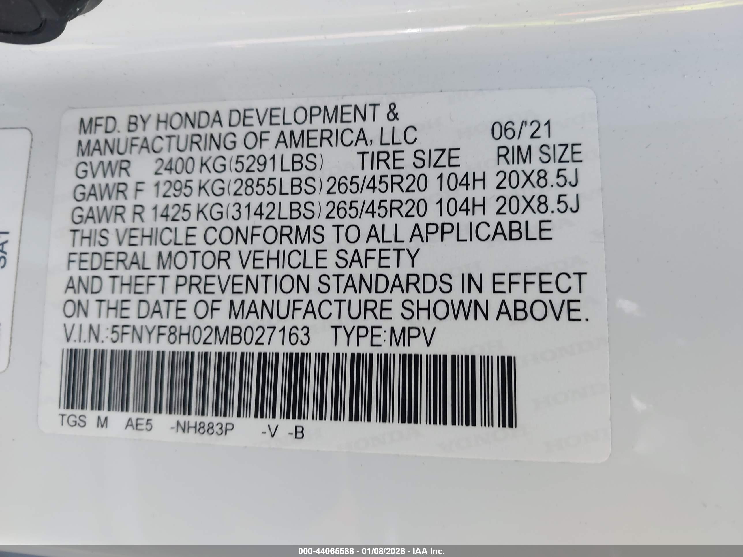 HONDA PASSPORT image 9