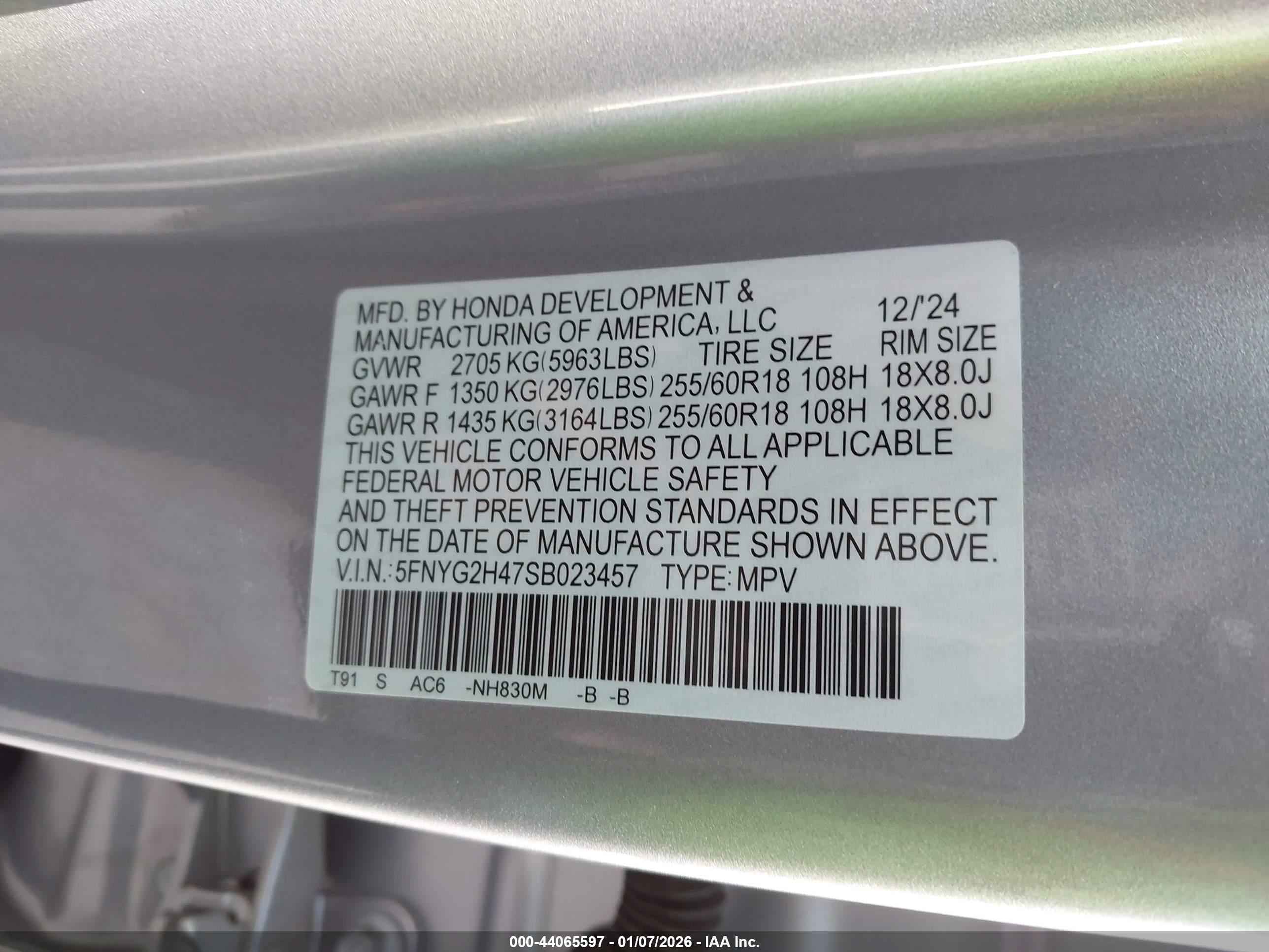 HONDA PILOT image 9