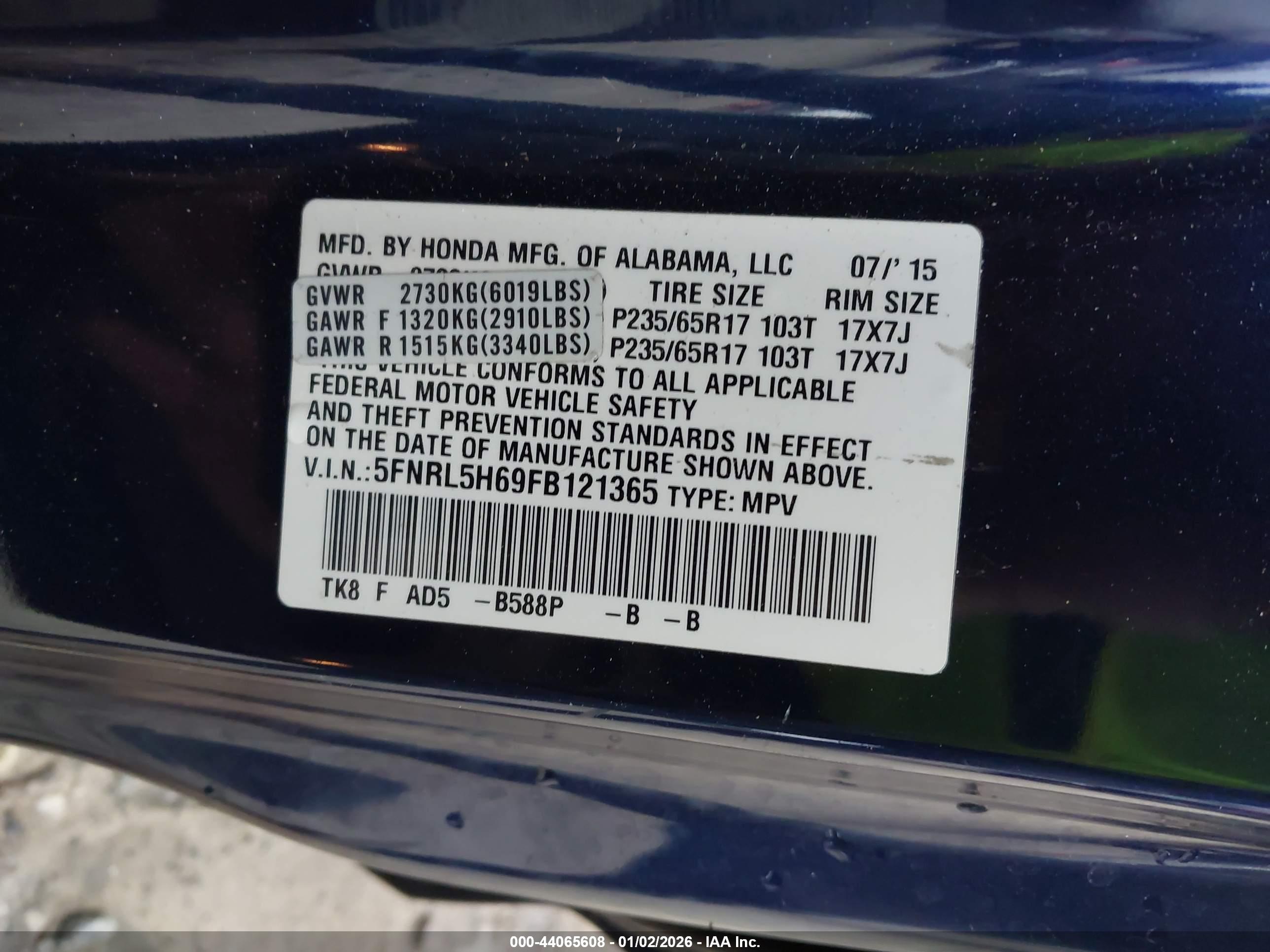 HONDA ODYSSEY image 9