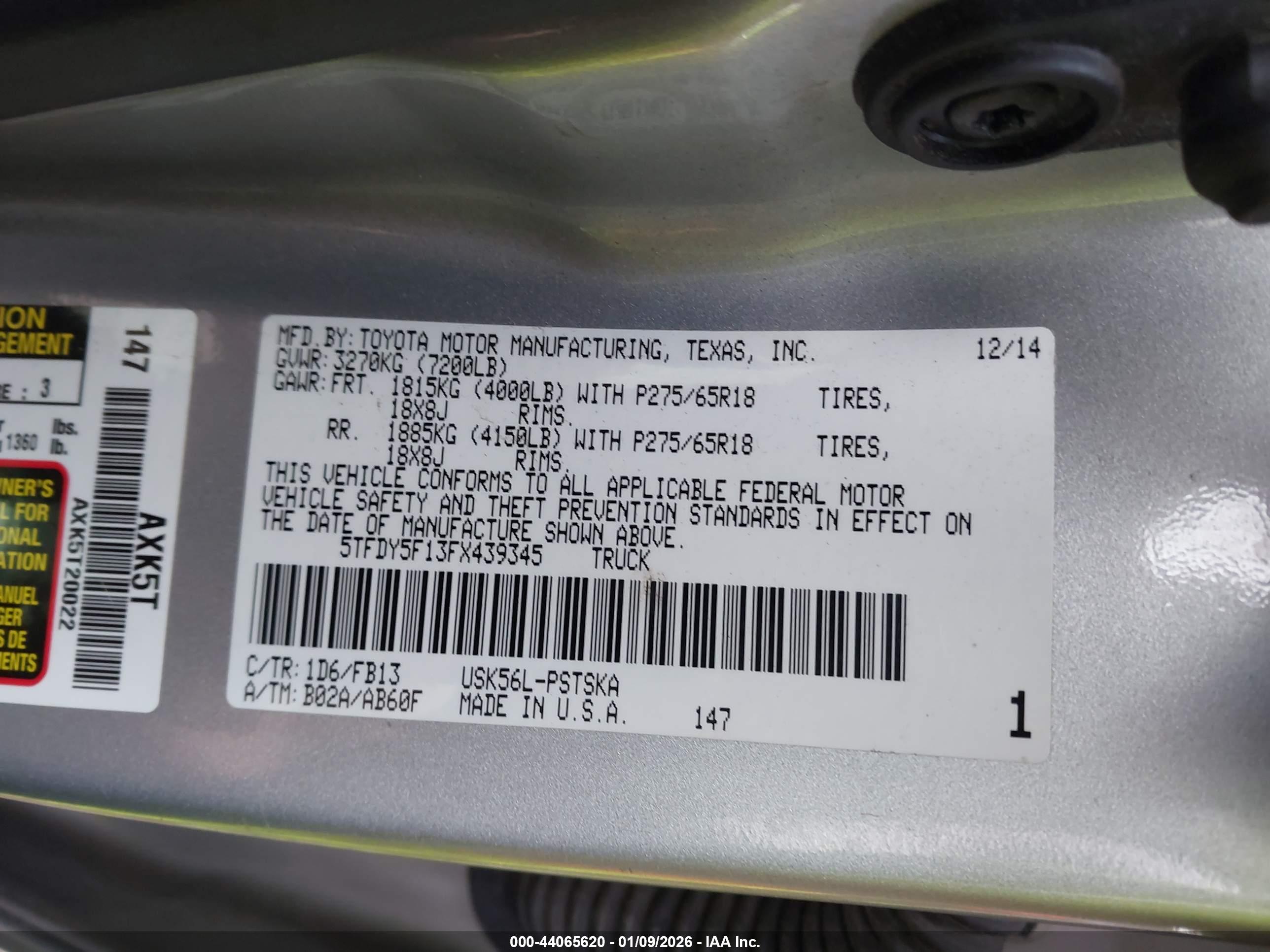TOYOTA TUNDRA image 9