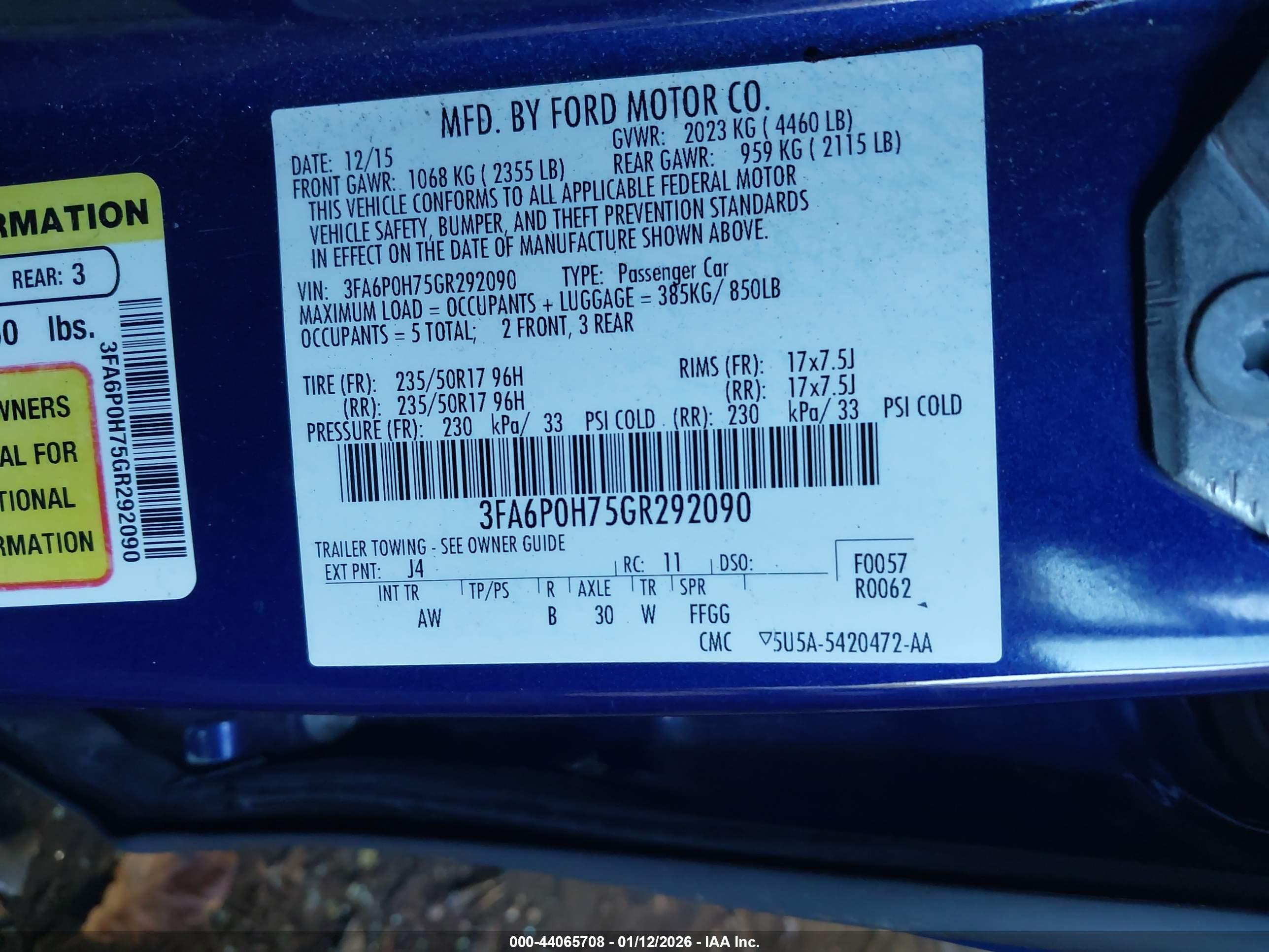 FORD FUSION image 9