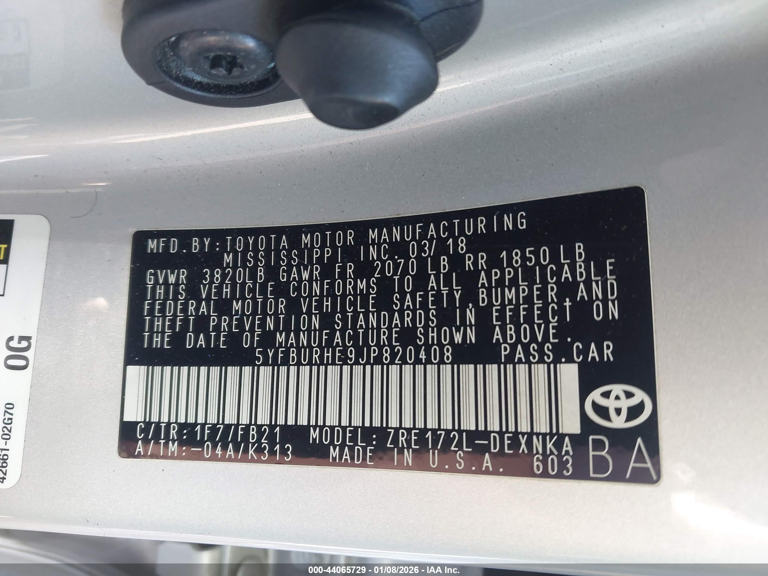 TOYOTA COROLLA image 9