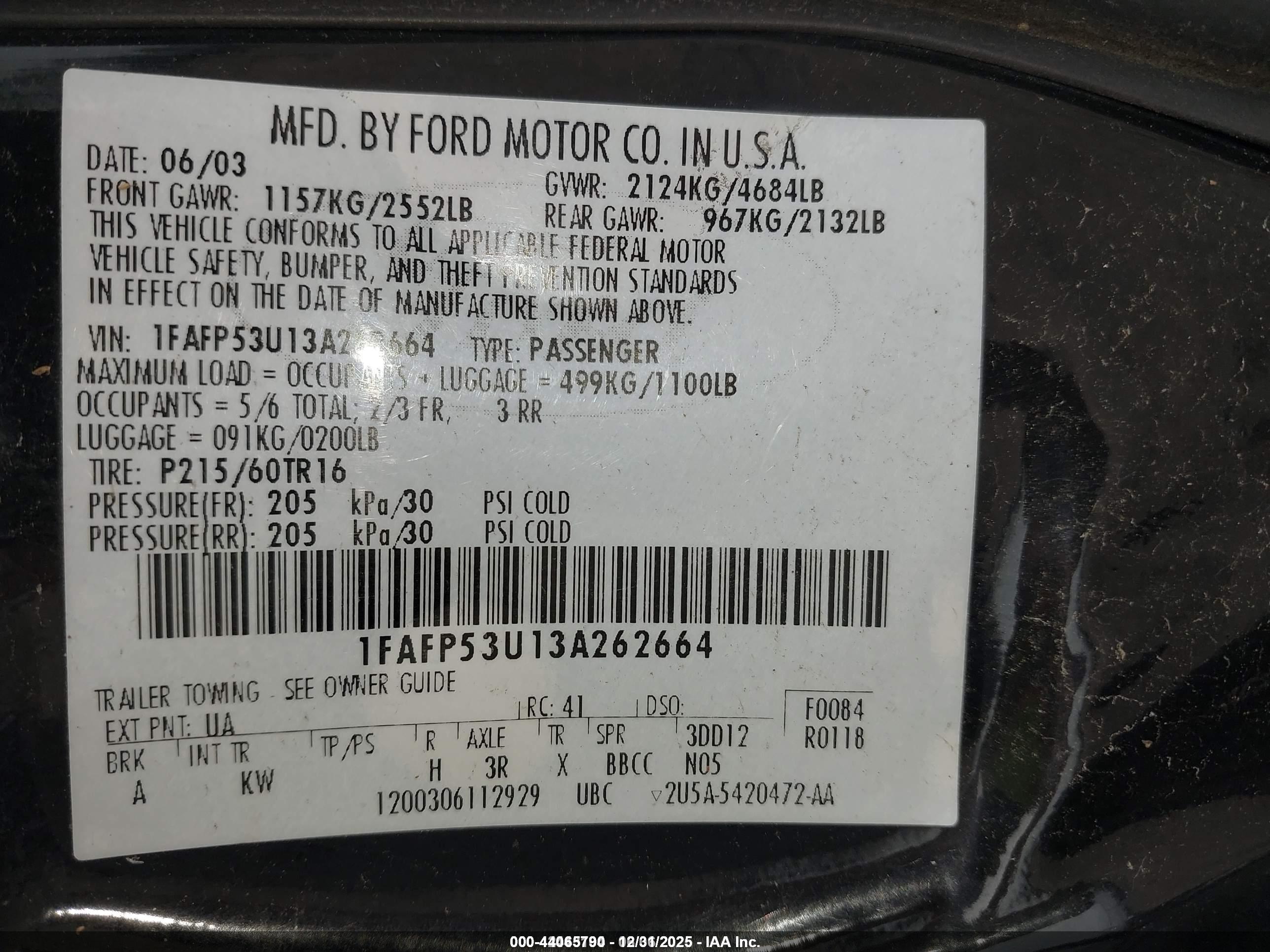 FORD TAURUS image 9